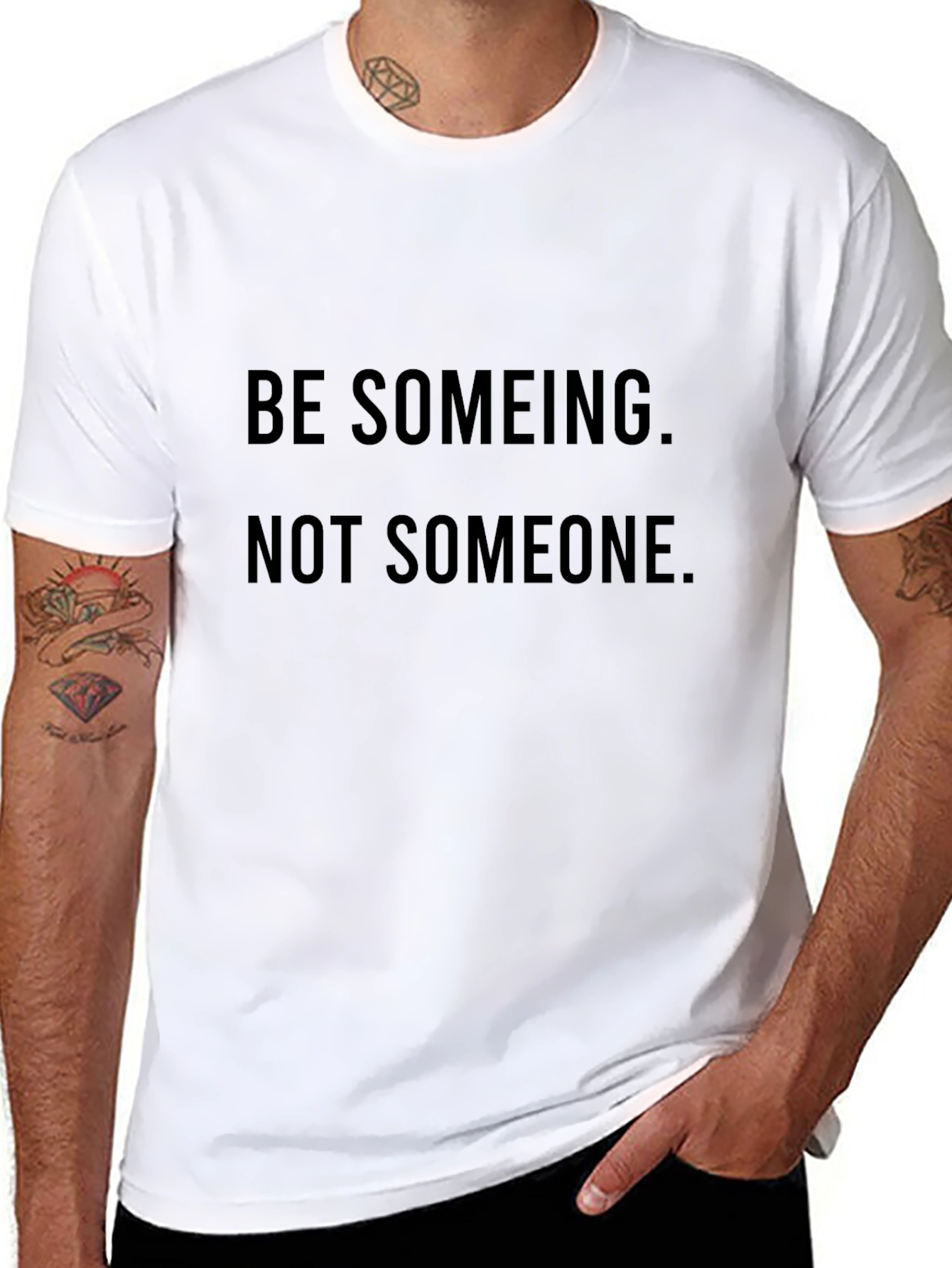 Be Someing T-Shirt: Motivational Black Tee