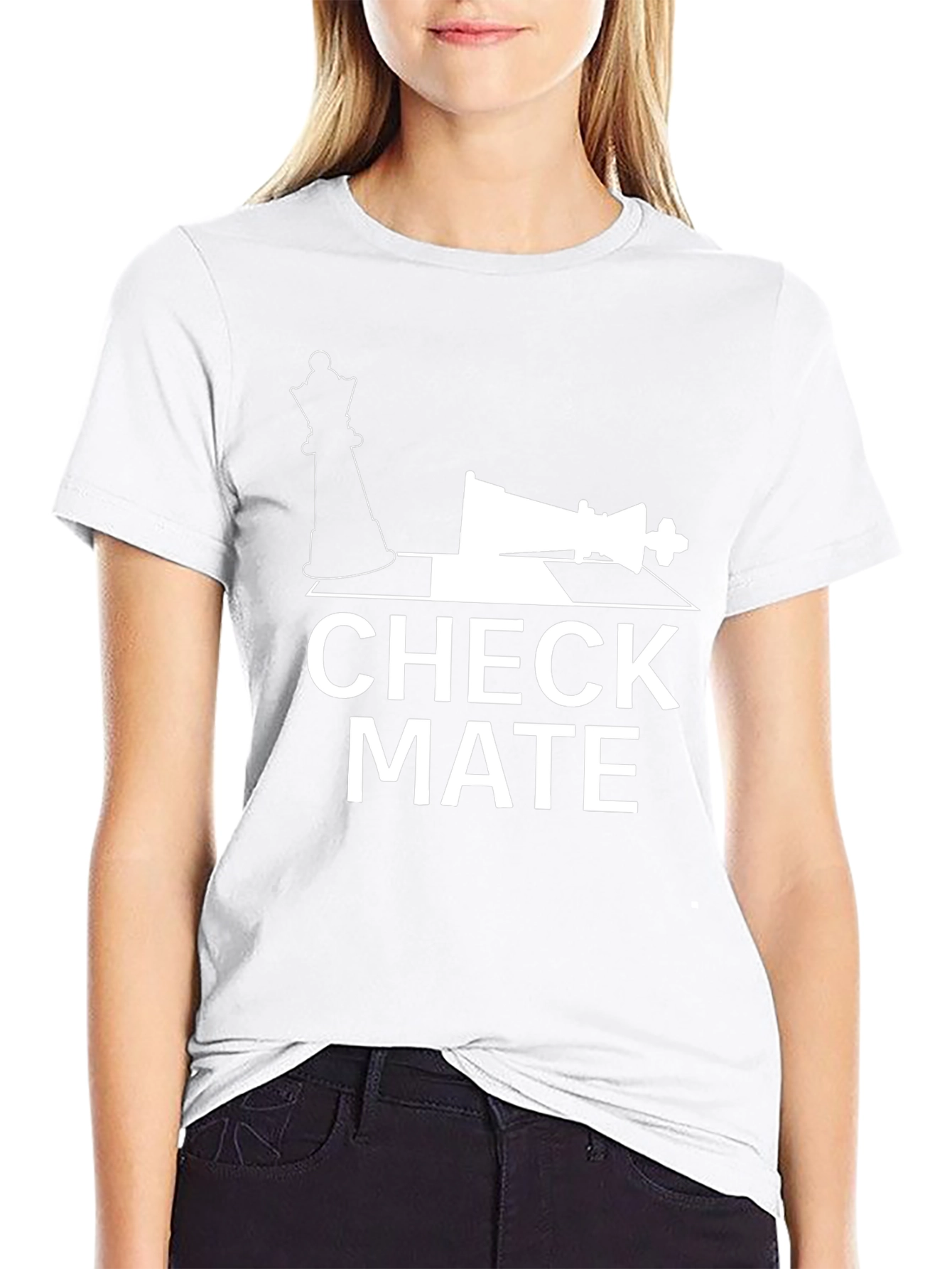 Checkmate T-Shirt - Chess Queen & King Graphic Tee