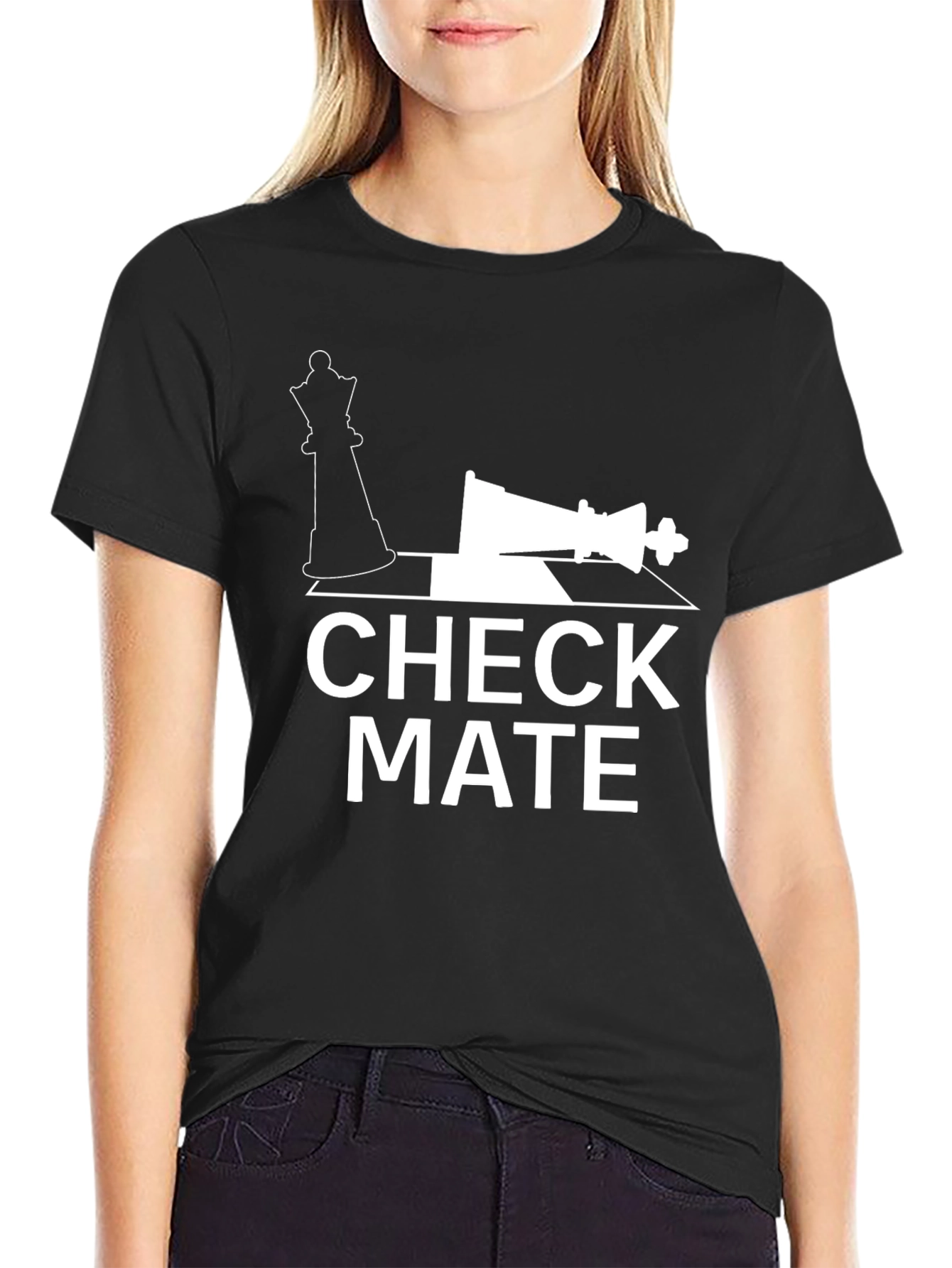 Checkmate T-Shirt - Chess Queen & King Graphic Tee