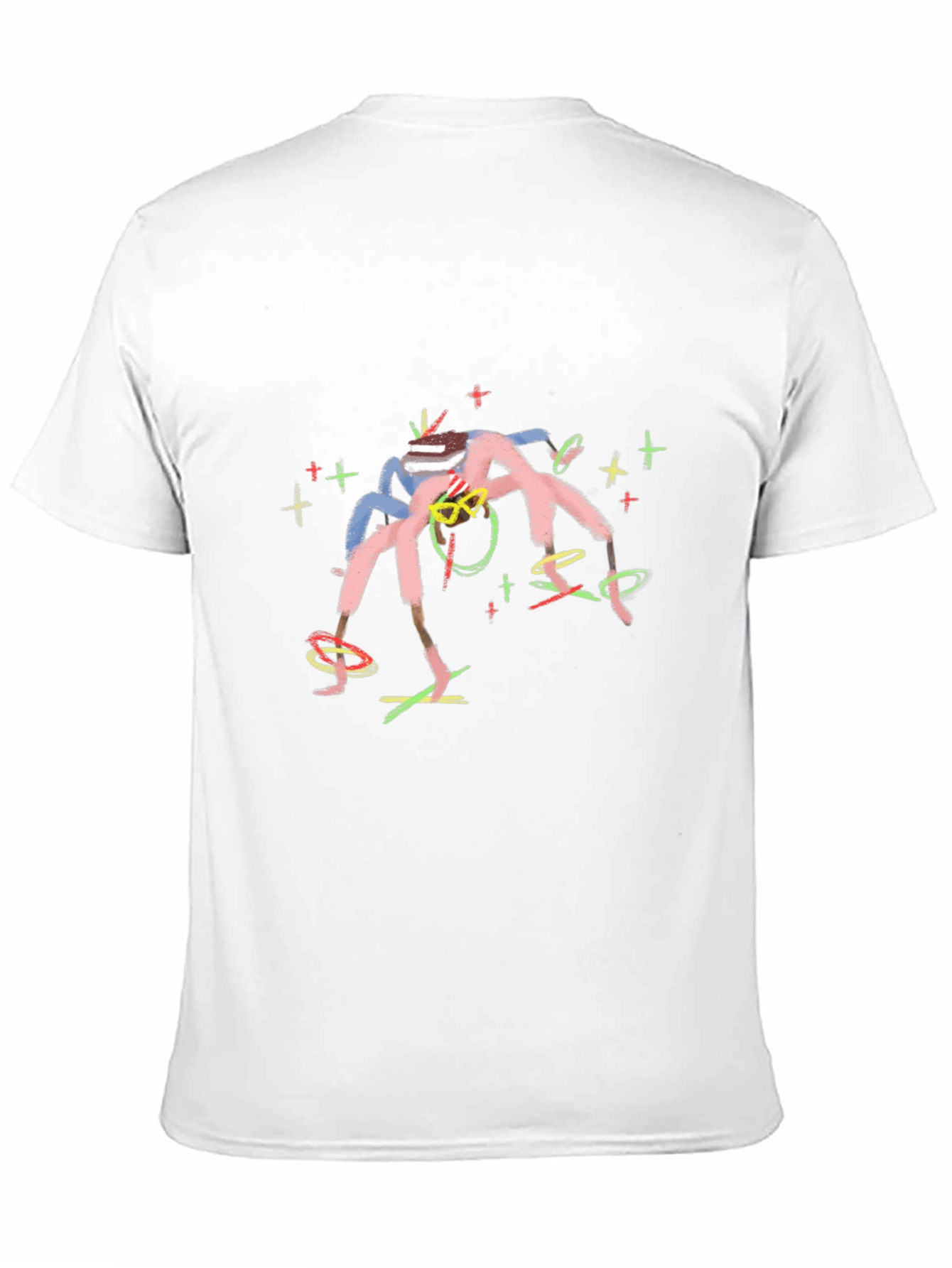 Abstract Art Graphic Print Black T-Shirt