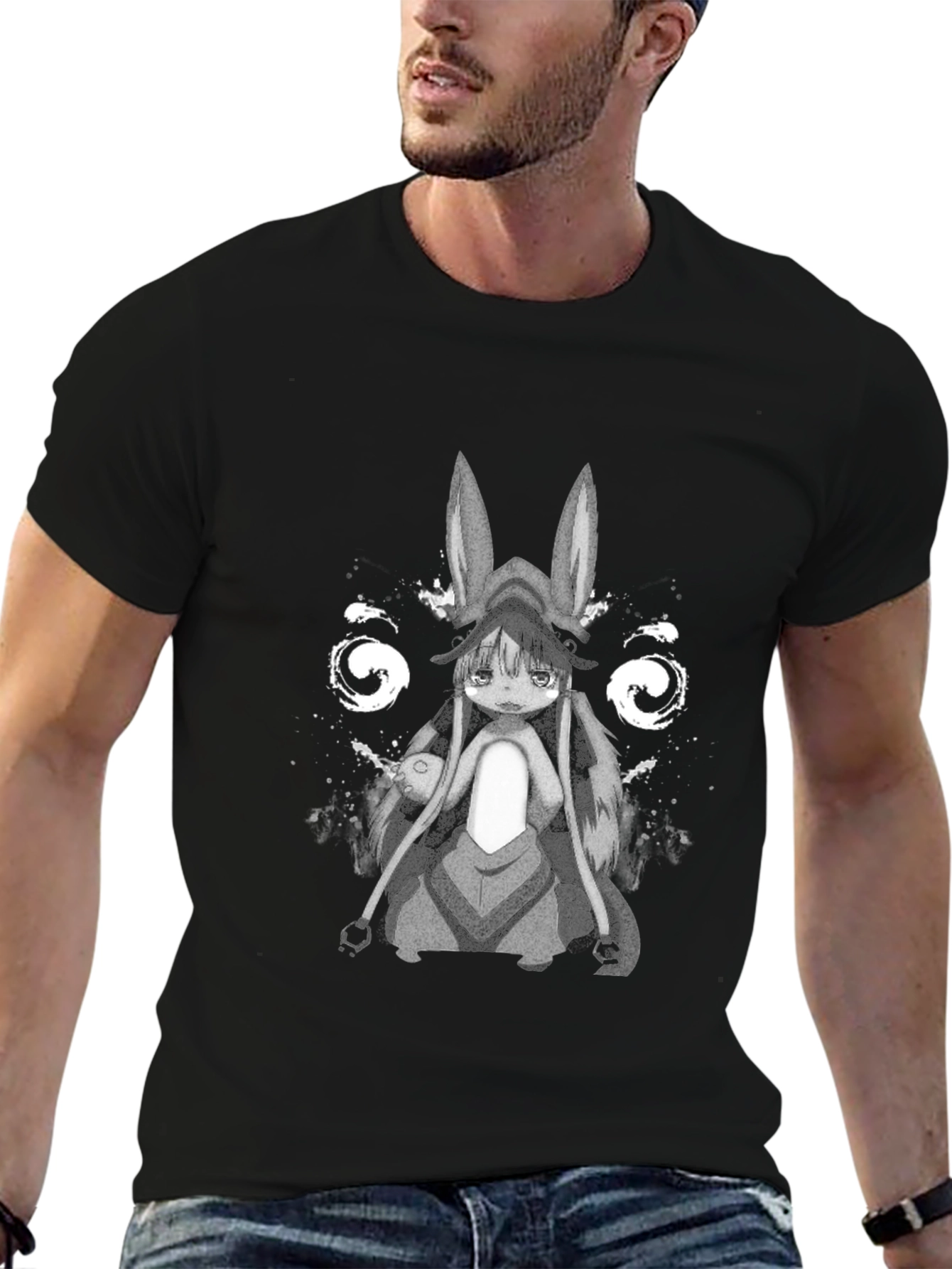 Anime Manga Rabbit Girl Graphic T-Shirt