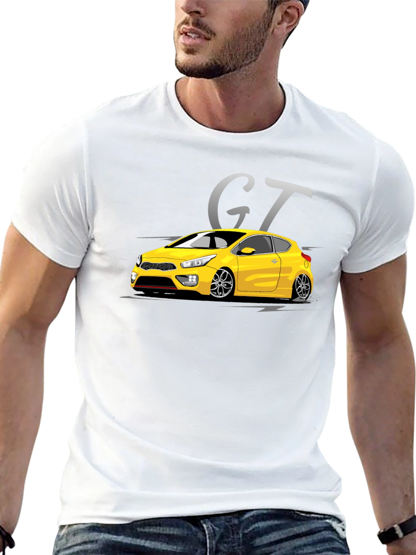 GT Car Graphic T-Shirt - Sporty Style