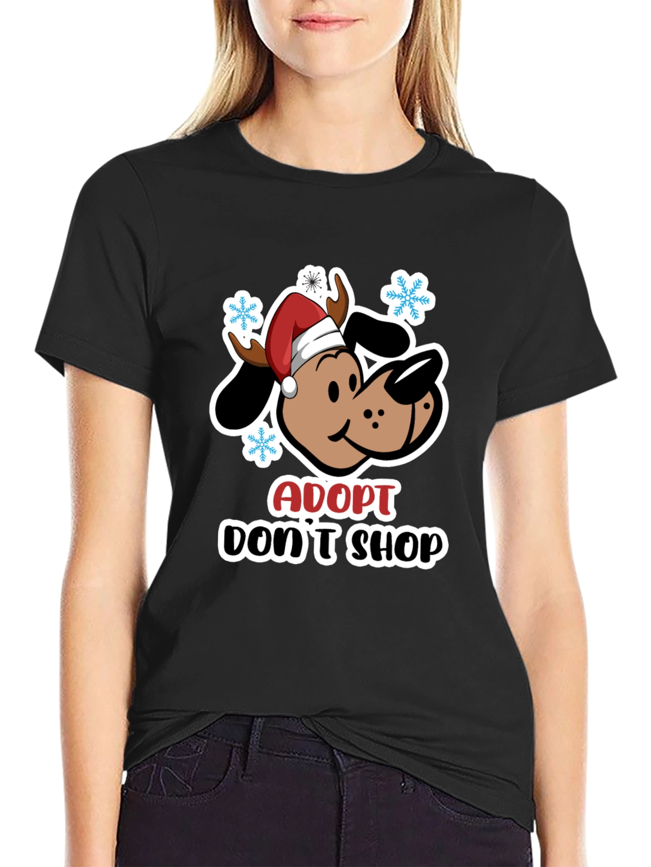 Adopt Dont Shop Dog Christmas T-Shirt