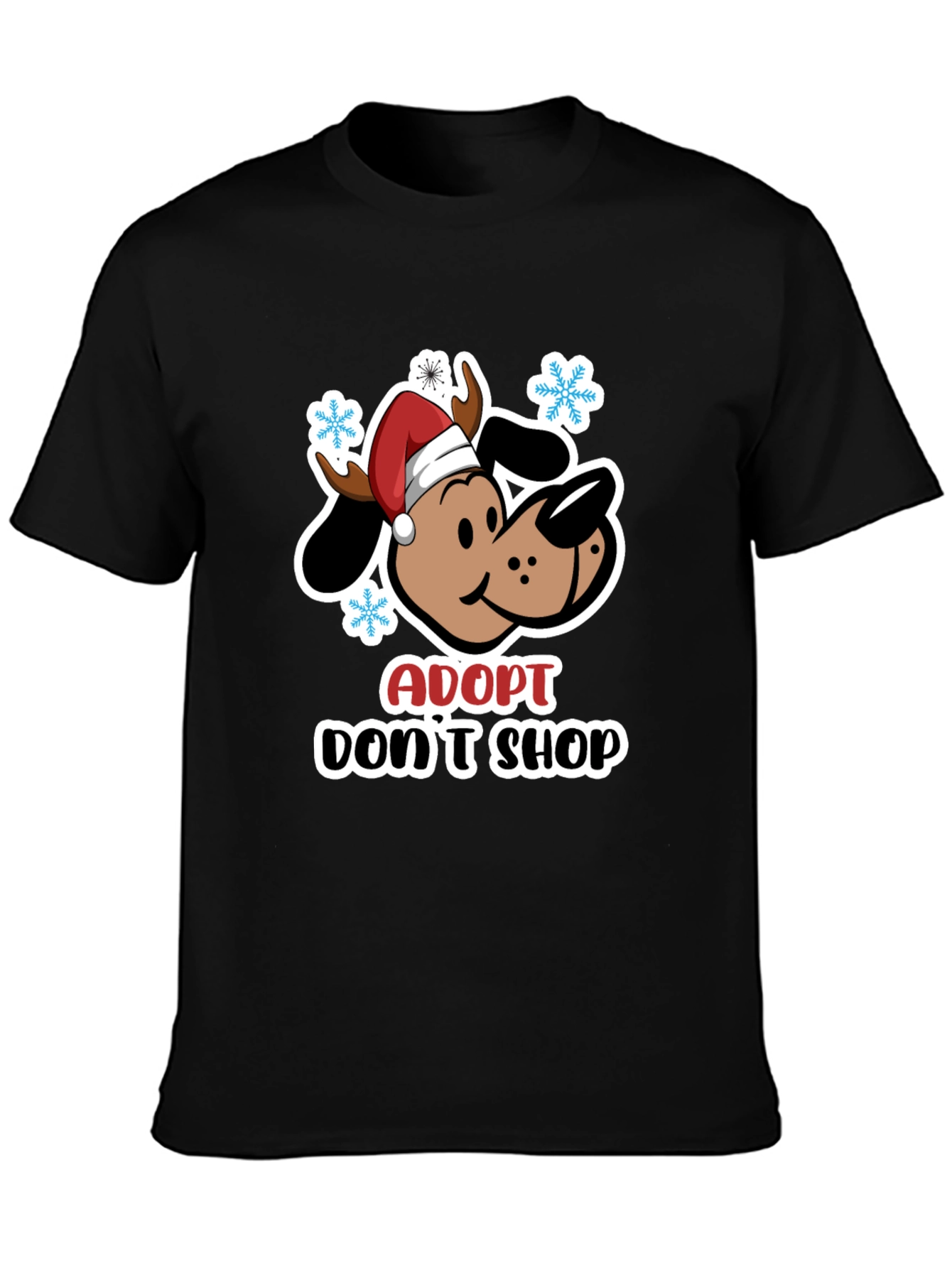 Adopt Dont Shop Dog Christmas T-Shirt