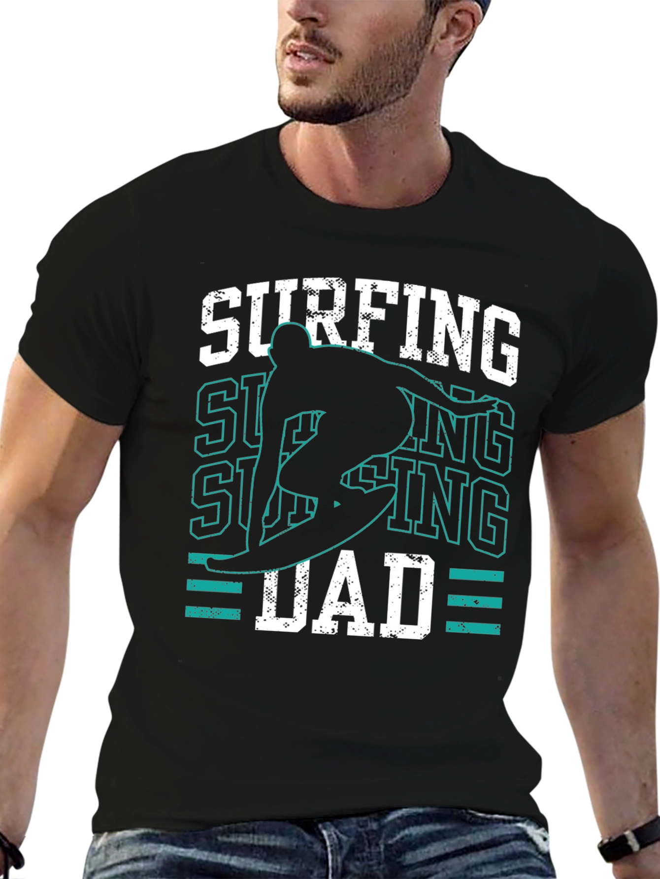 Surfing Dad Graphic Tee