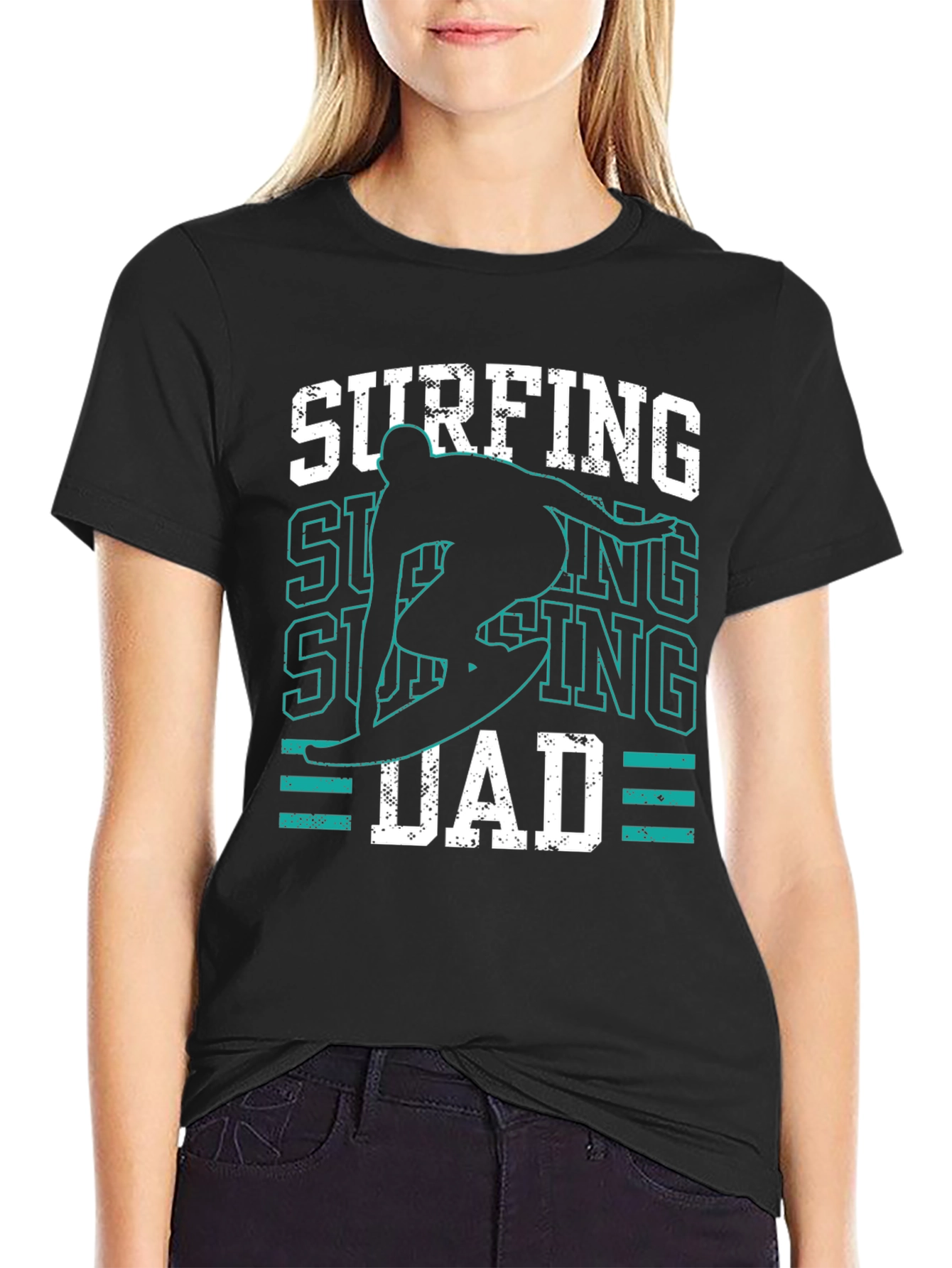 Surfing Dad Graphic Tee