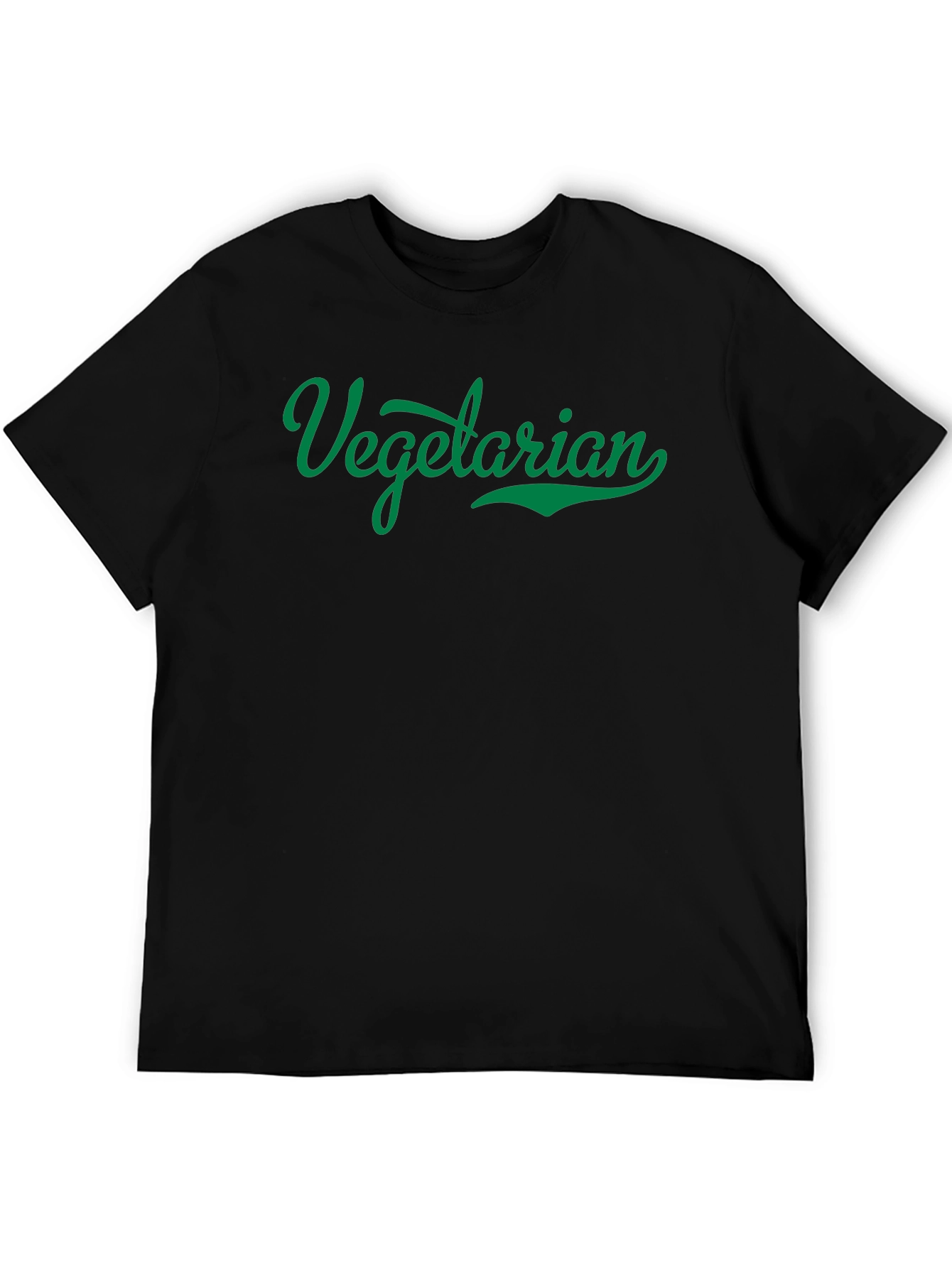 Vegetarian Graphic T-Shirt - Black