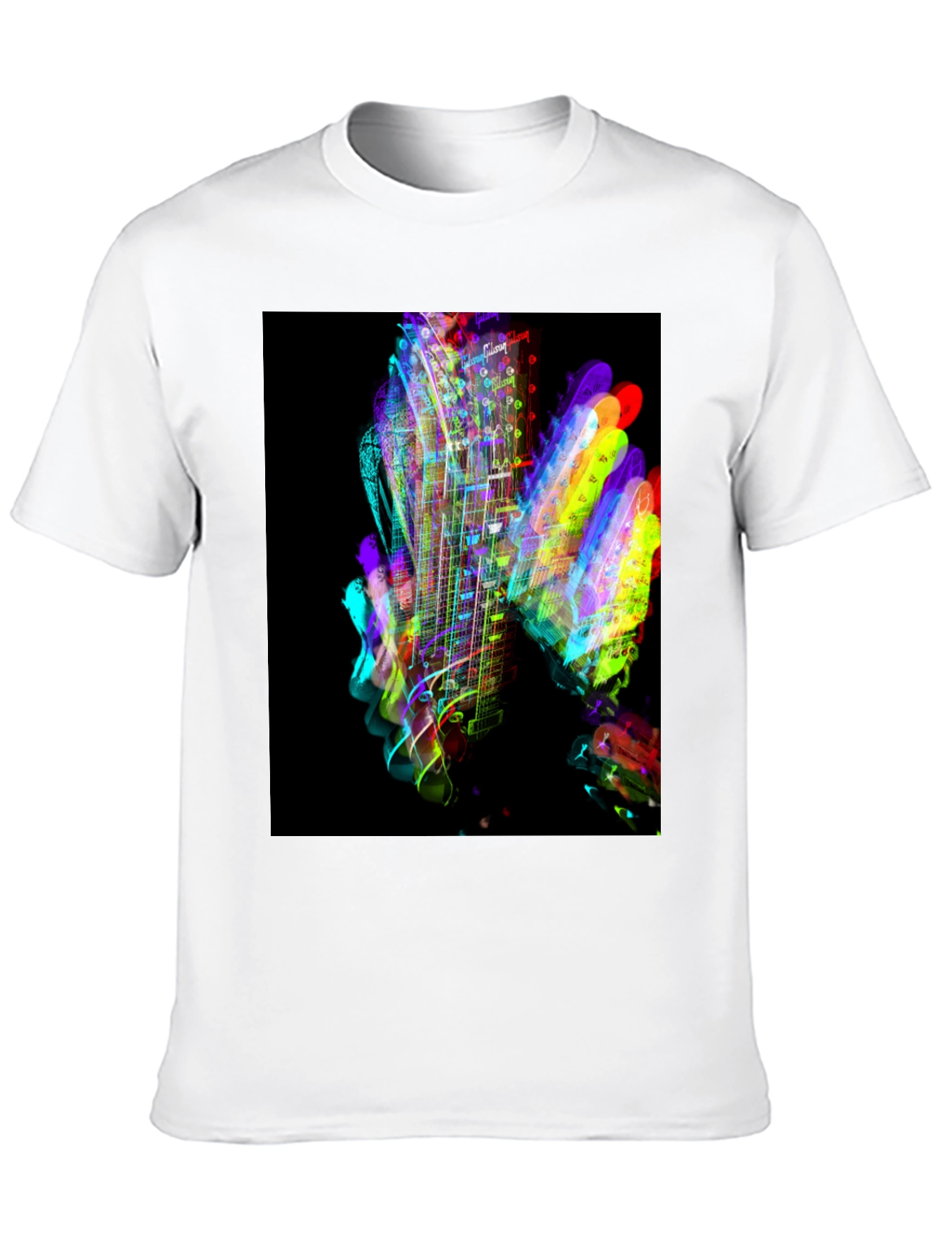 Vibrant Guitar Graphic T-Shirt