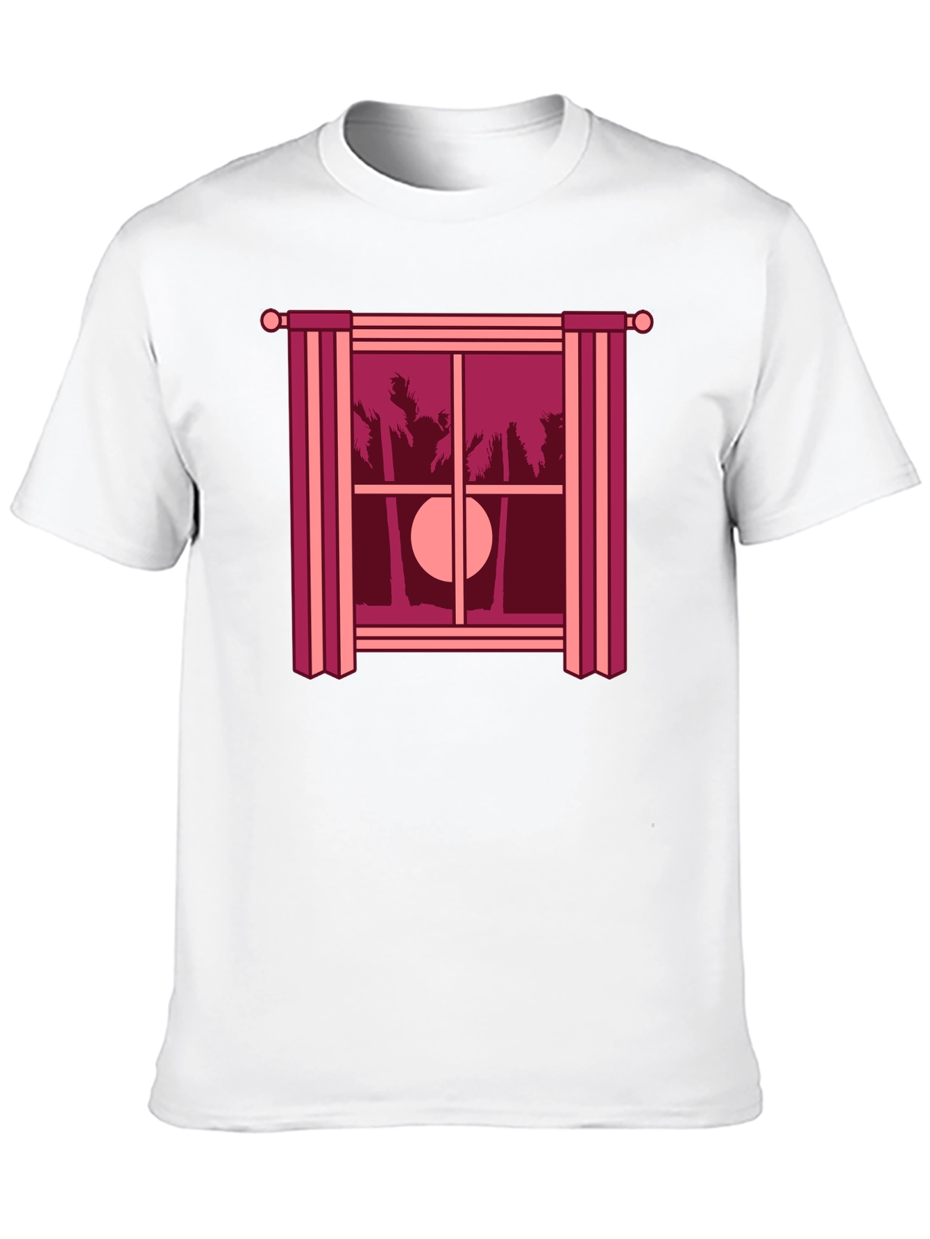Tropical Sunset T-Shirt - Window Design Comfort Fit