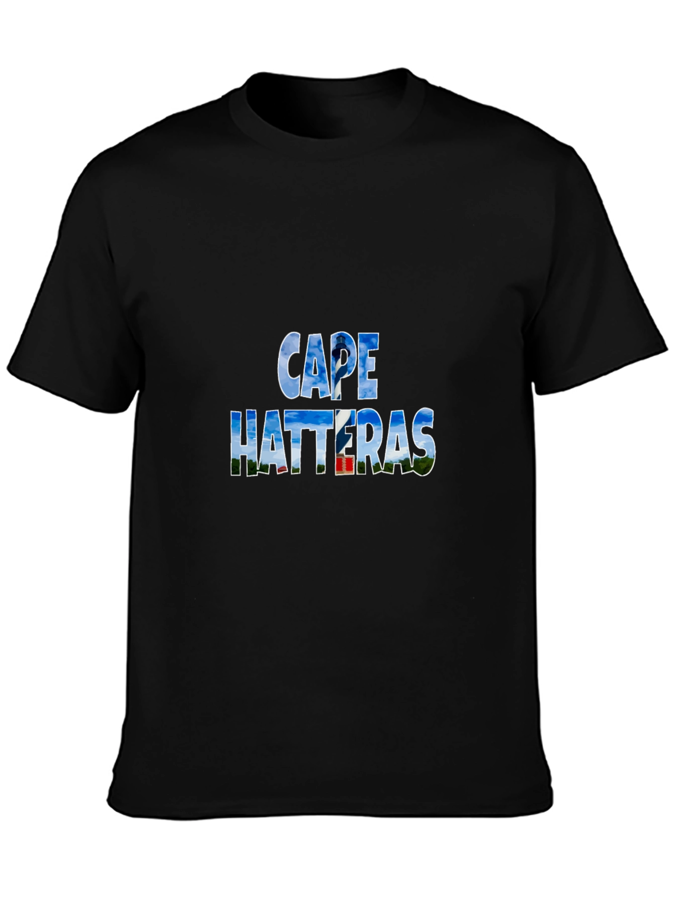 Cape Hatteras Black Graphic Tee