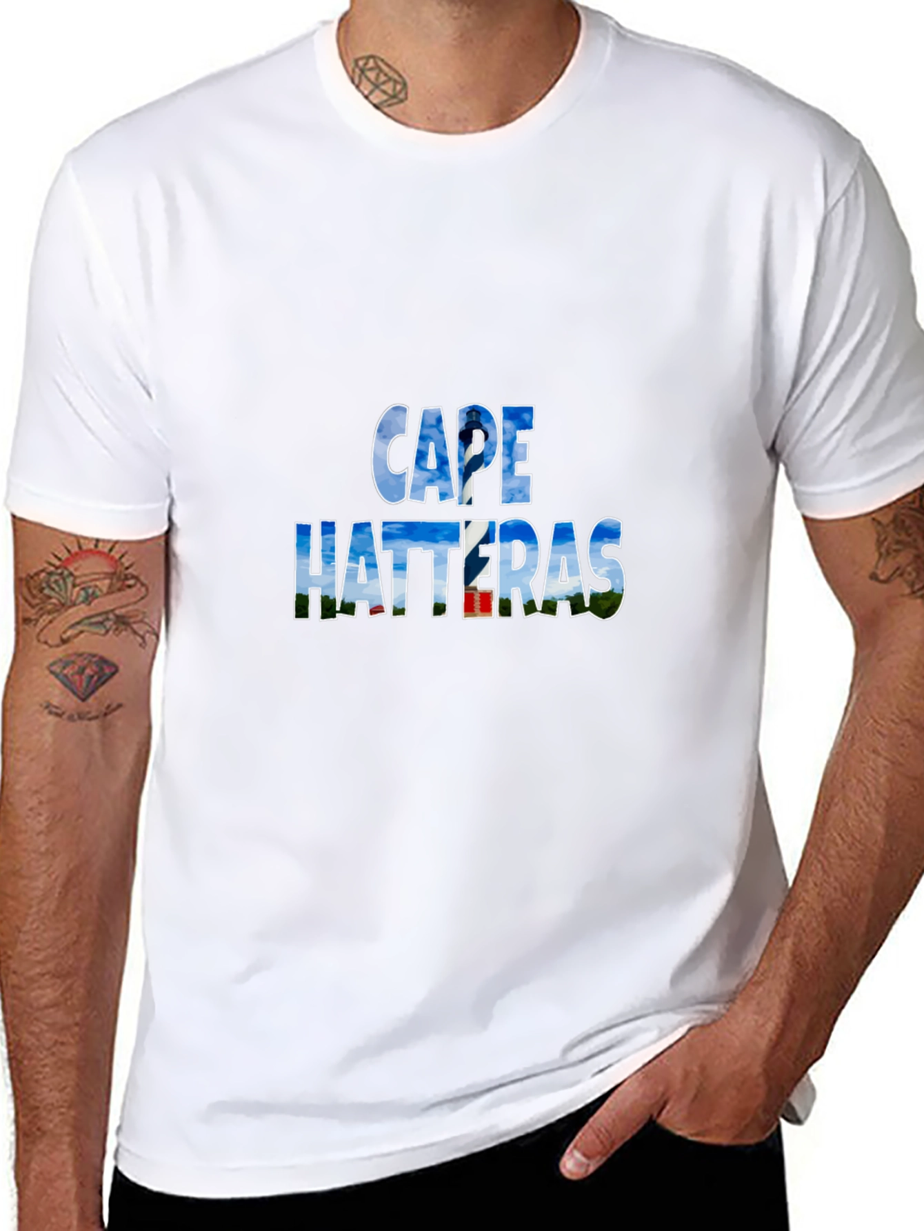 Cape Hatteras Black Graphic Tee