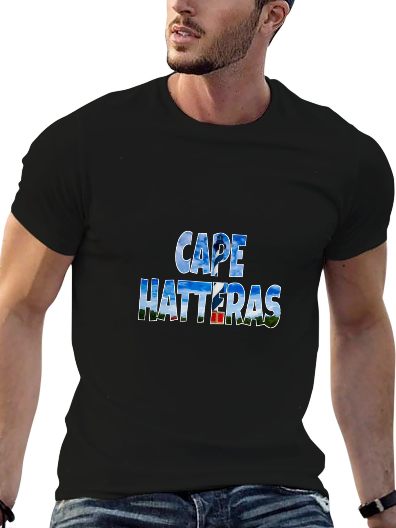 Cape Hatteras Black Graphic Tee