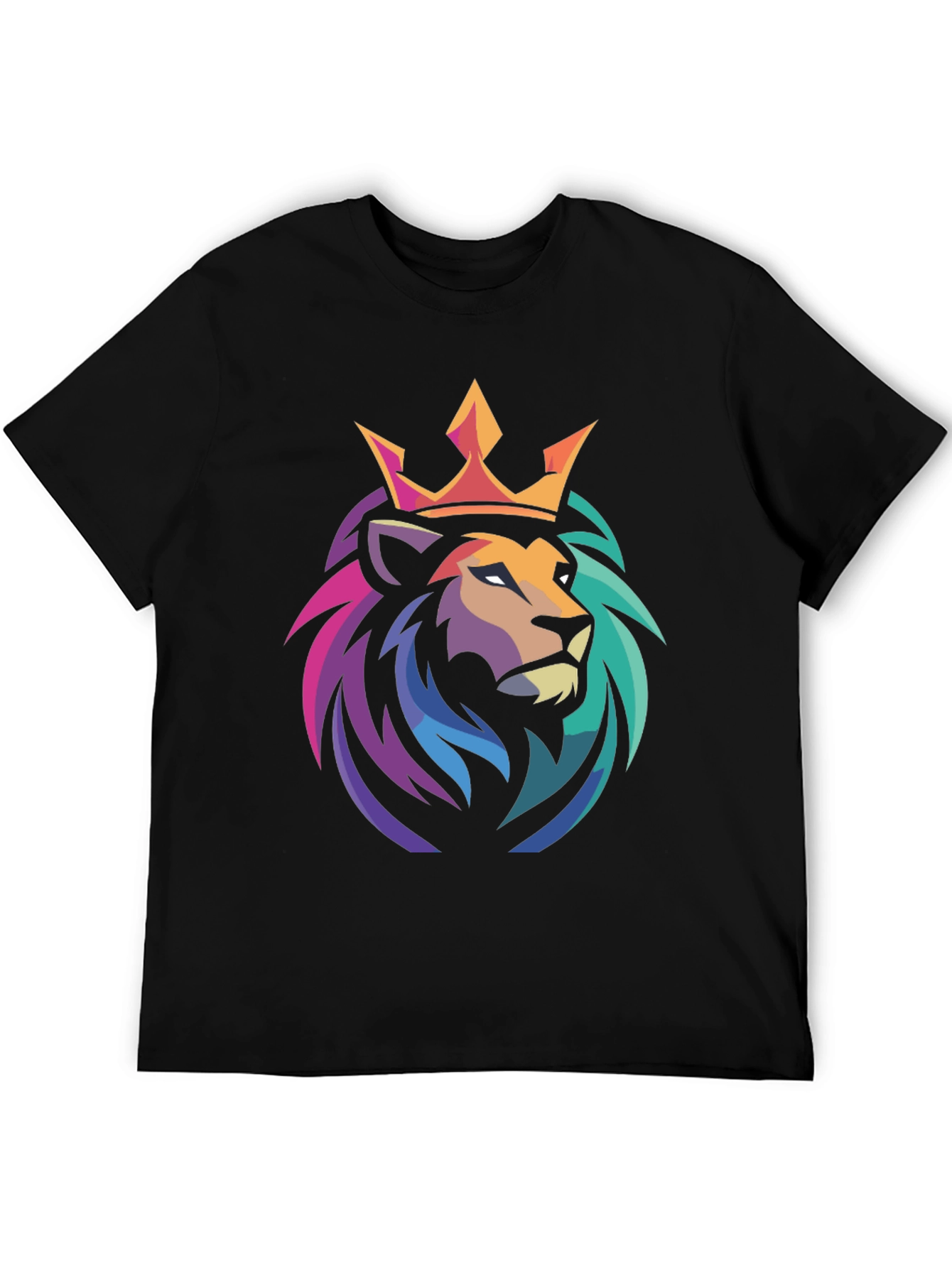 Lion King Graphic Tee - Stylish Mens Black T-Shirt