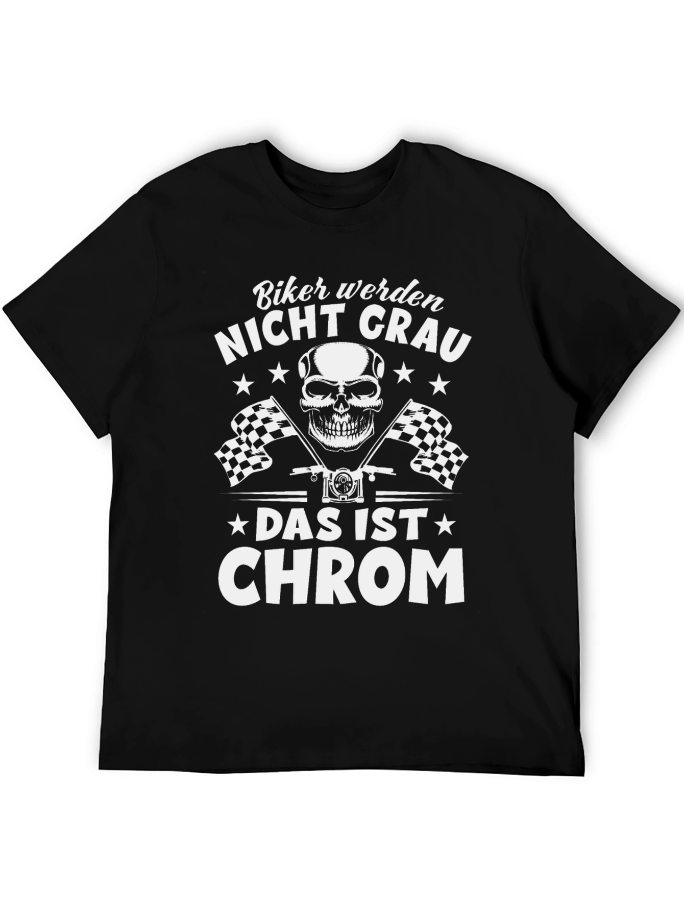 Bikers Nicht Grau Graphic T-Shirt