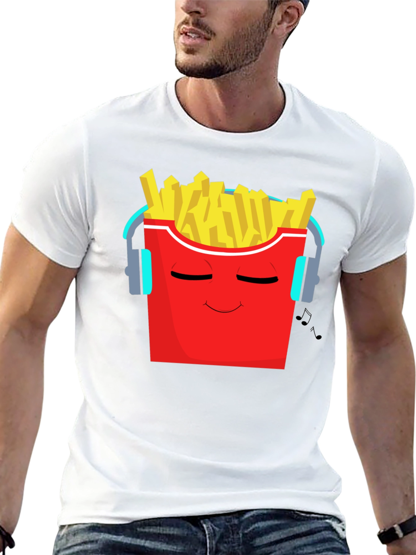 Cool Fries Graphic Tee - Music Lover T-Shirt
