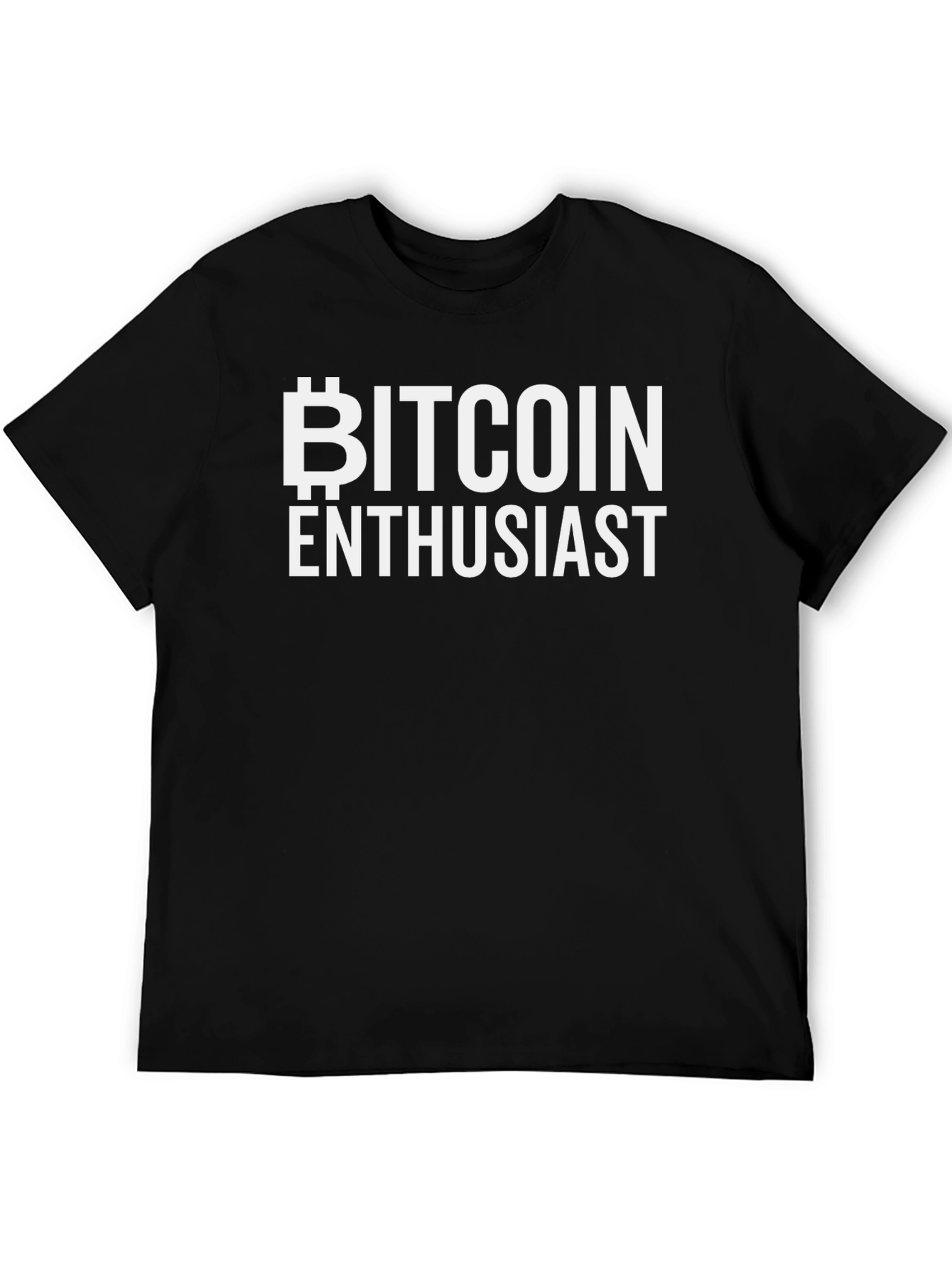 Bitcoin Enthusiast Black T-Shirt