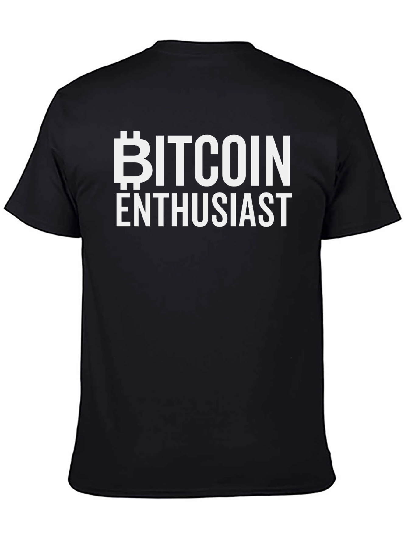 Bitcoin Enthusiast Black T-Shirt