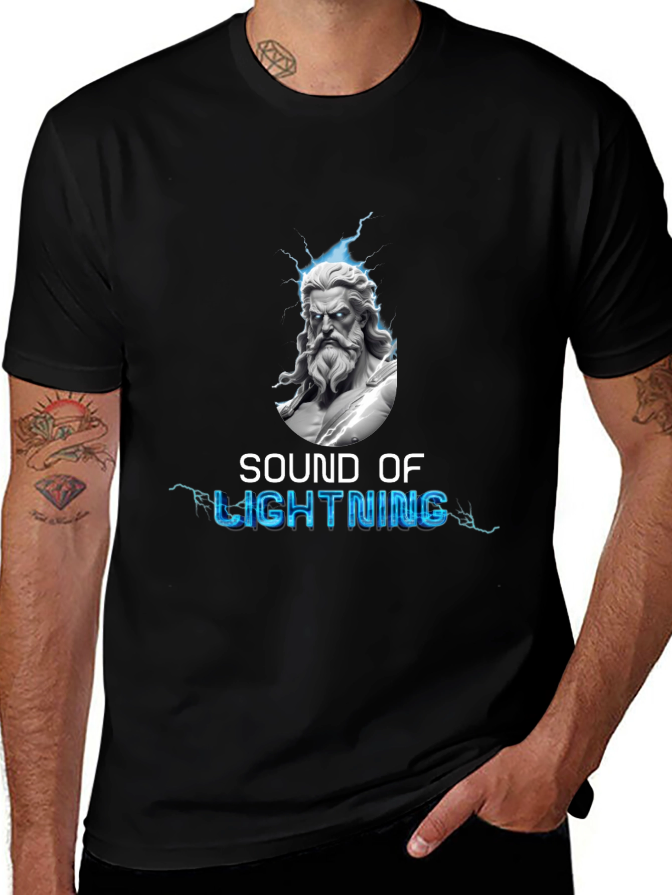 Sound of Lightning Zeus Graphic T-Shirt