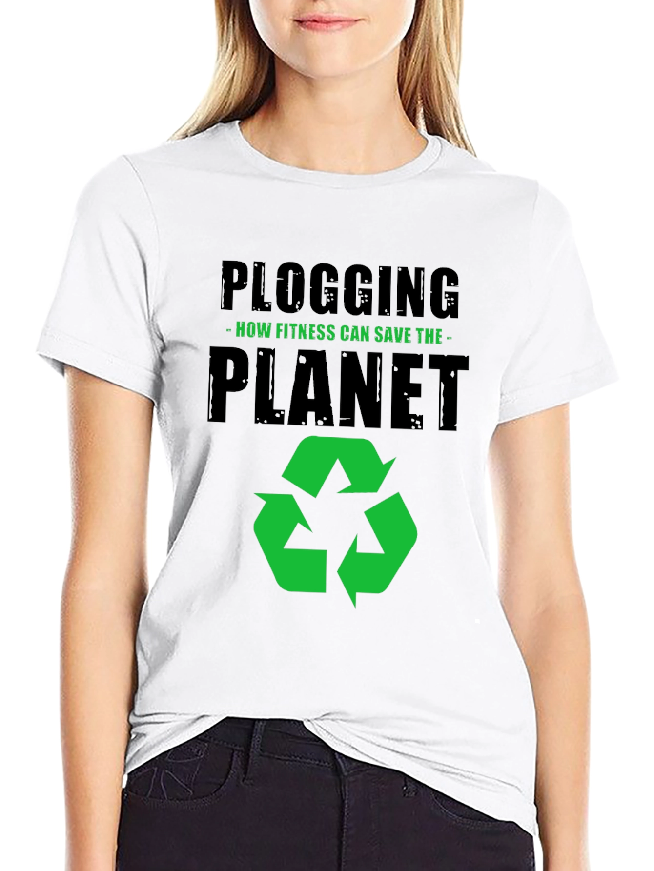 Eco-Friendly Plogging T-Shirt: Fitness Saves the Planet