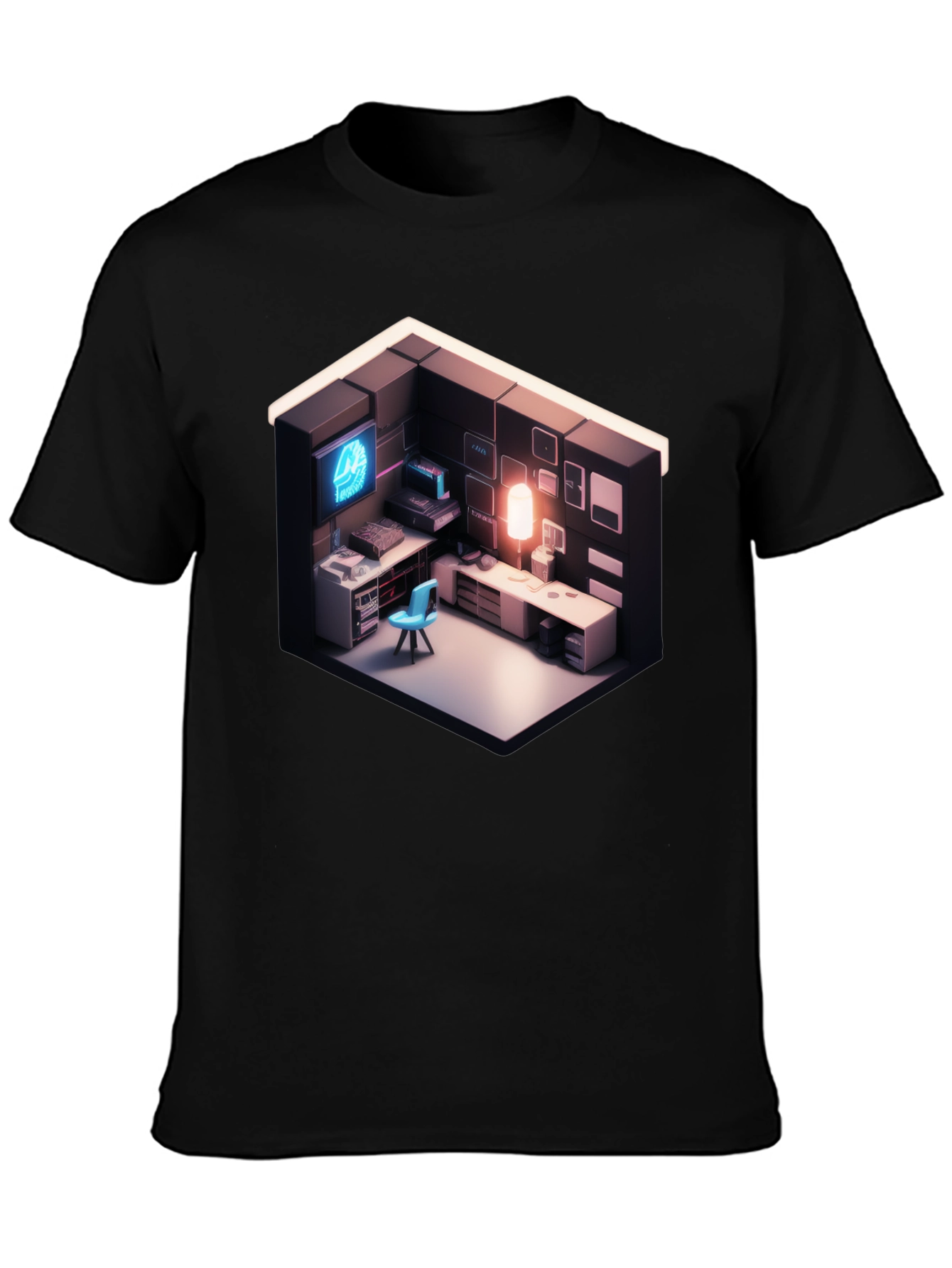 Isometric Gaming Room Tee - Gamers Delight