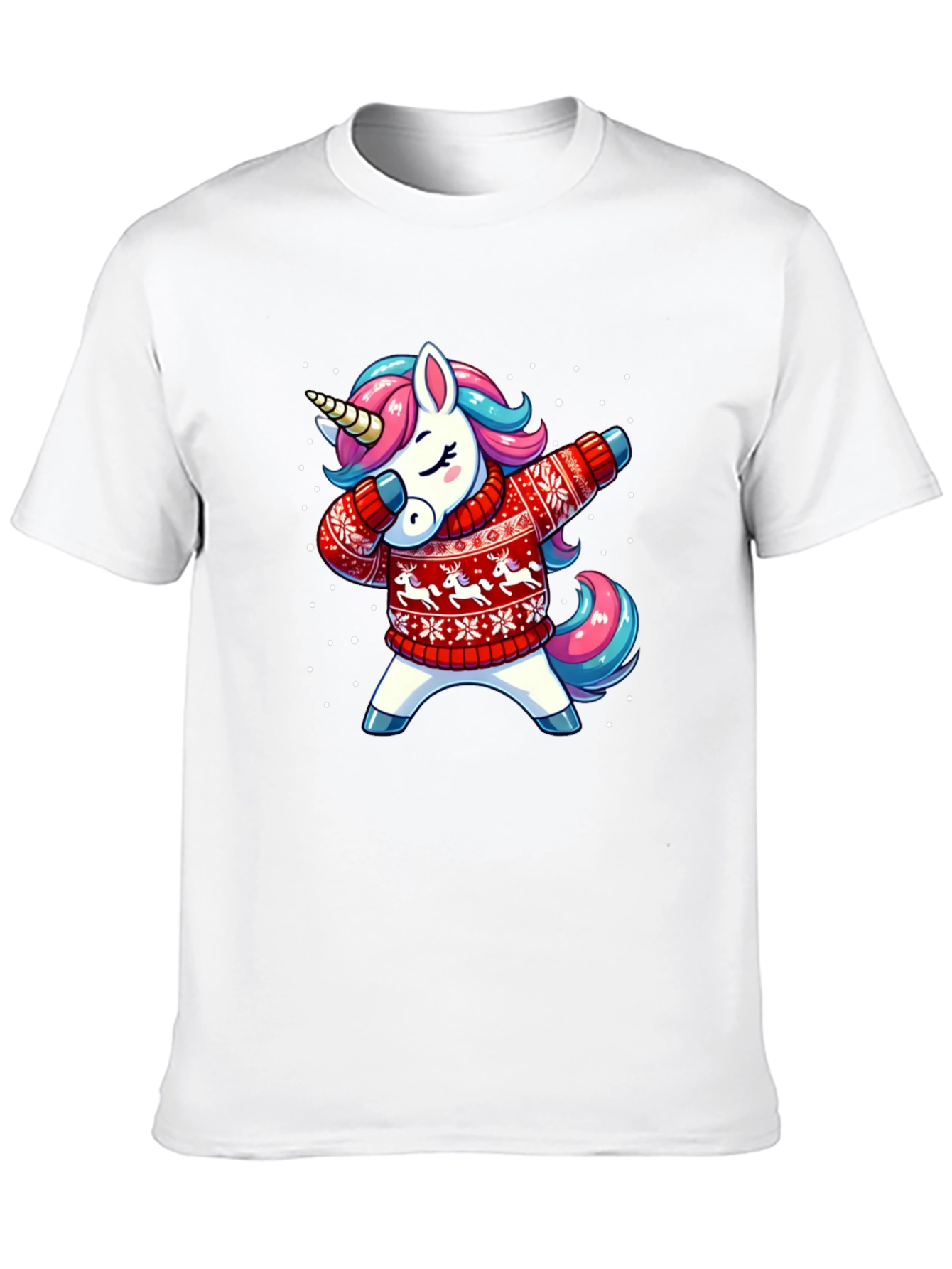 Dabbing Unicorn Christmas T-Shirt