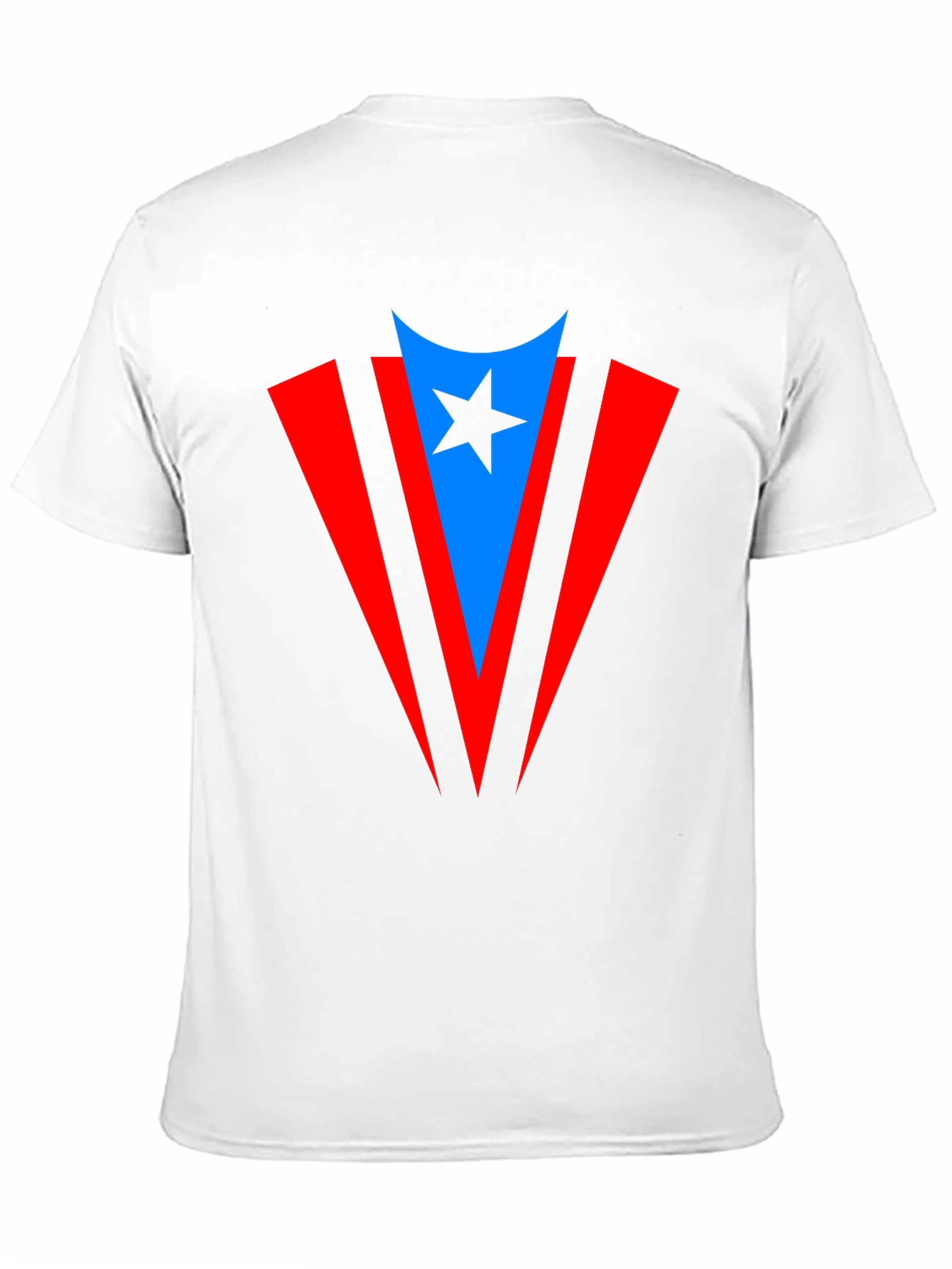 Puerto Rico Flag Inspired Star T-Shirt