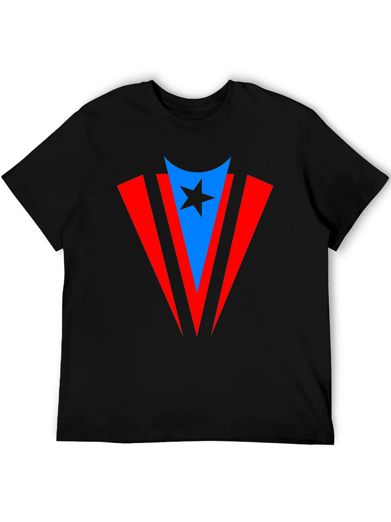 Puerto Rico Flag Inspired Star T-Shirt