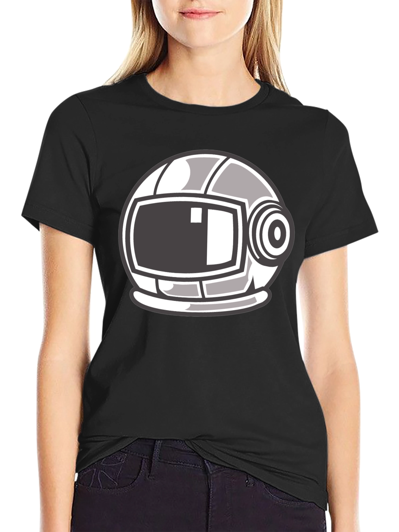Astronaut Helmet Graphic T-Shirt