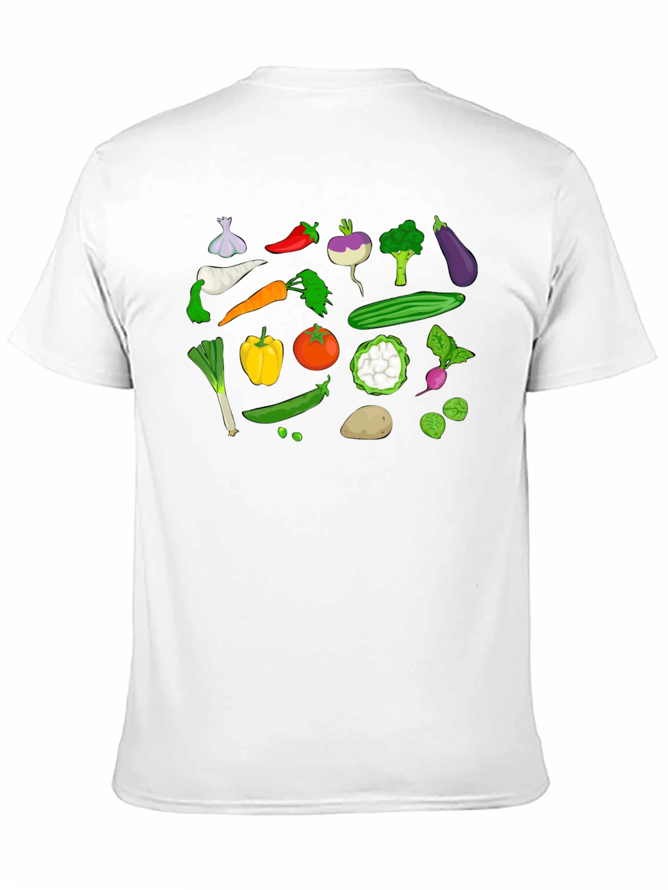 Vegetable Print Tee - Farm Fresh Fun