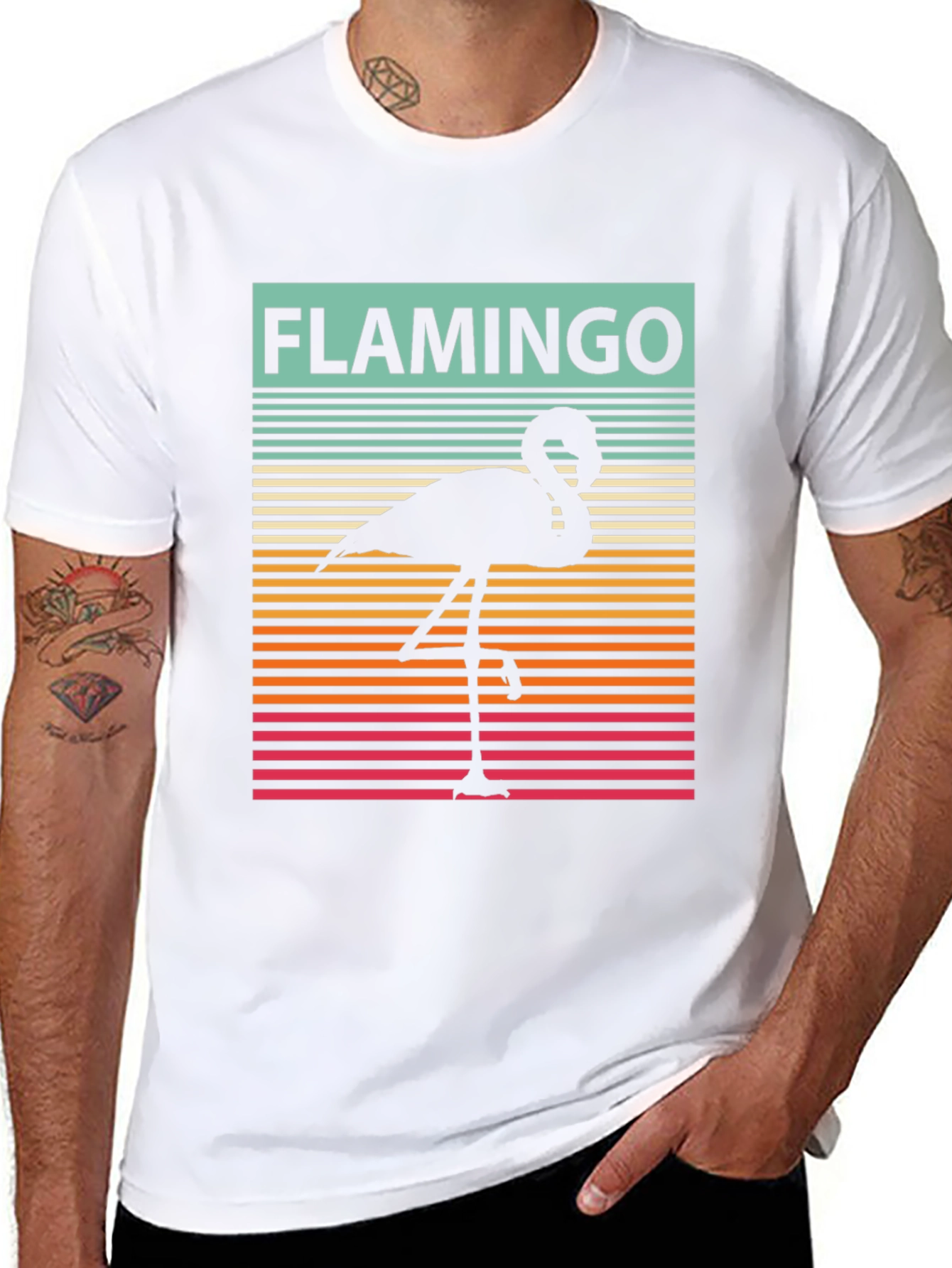 Retro Flamingo Graphic Tee
