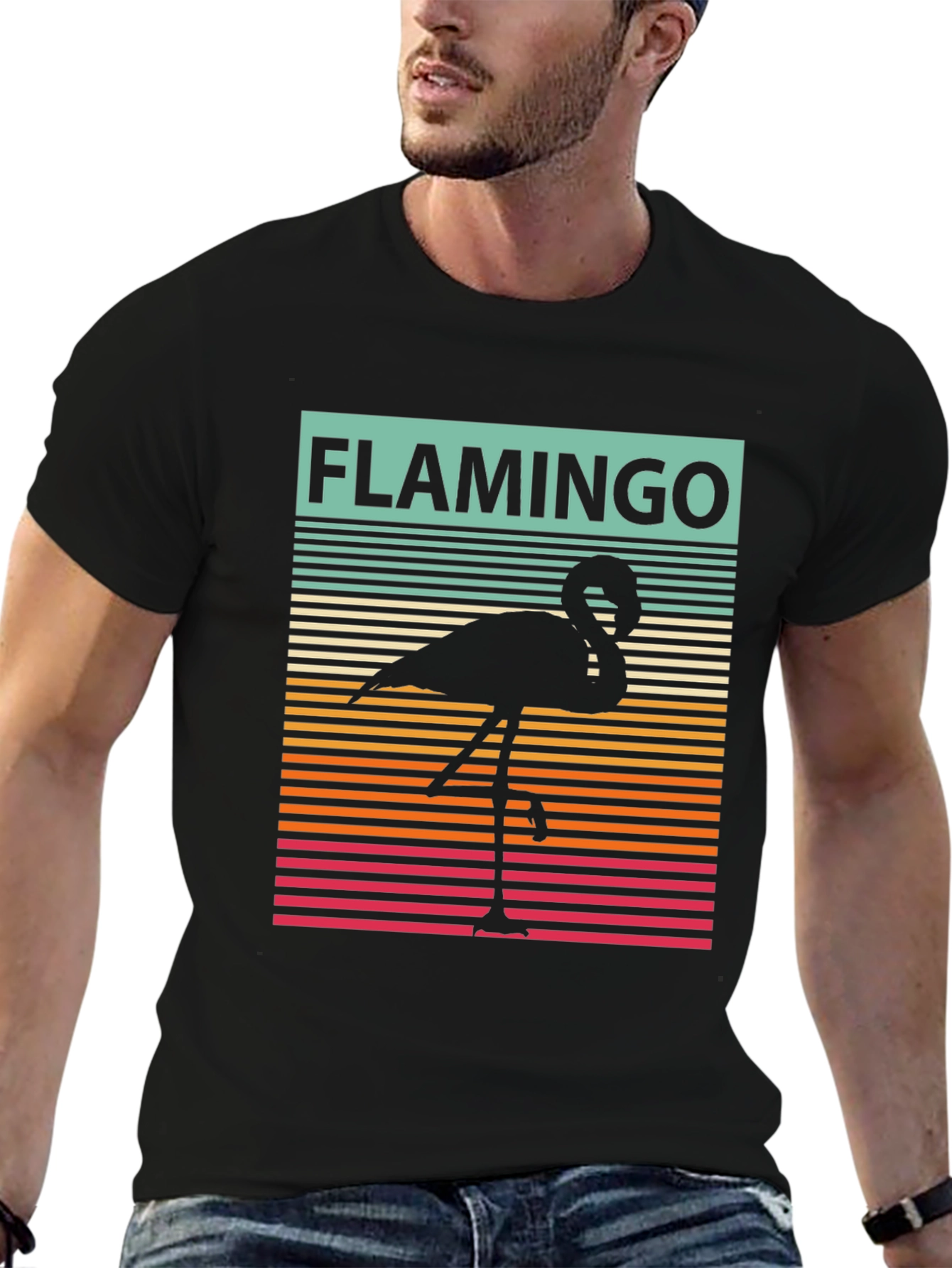 Retro Flamingo Graphic Tee