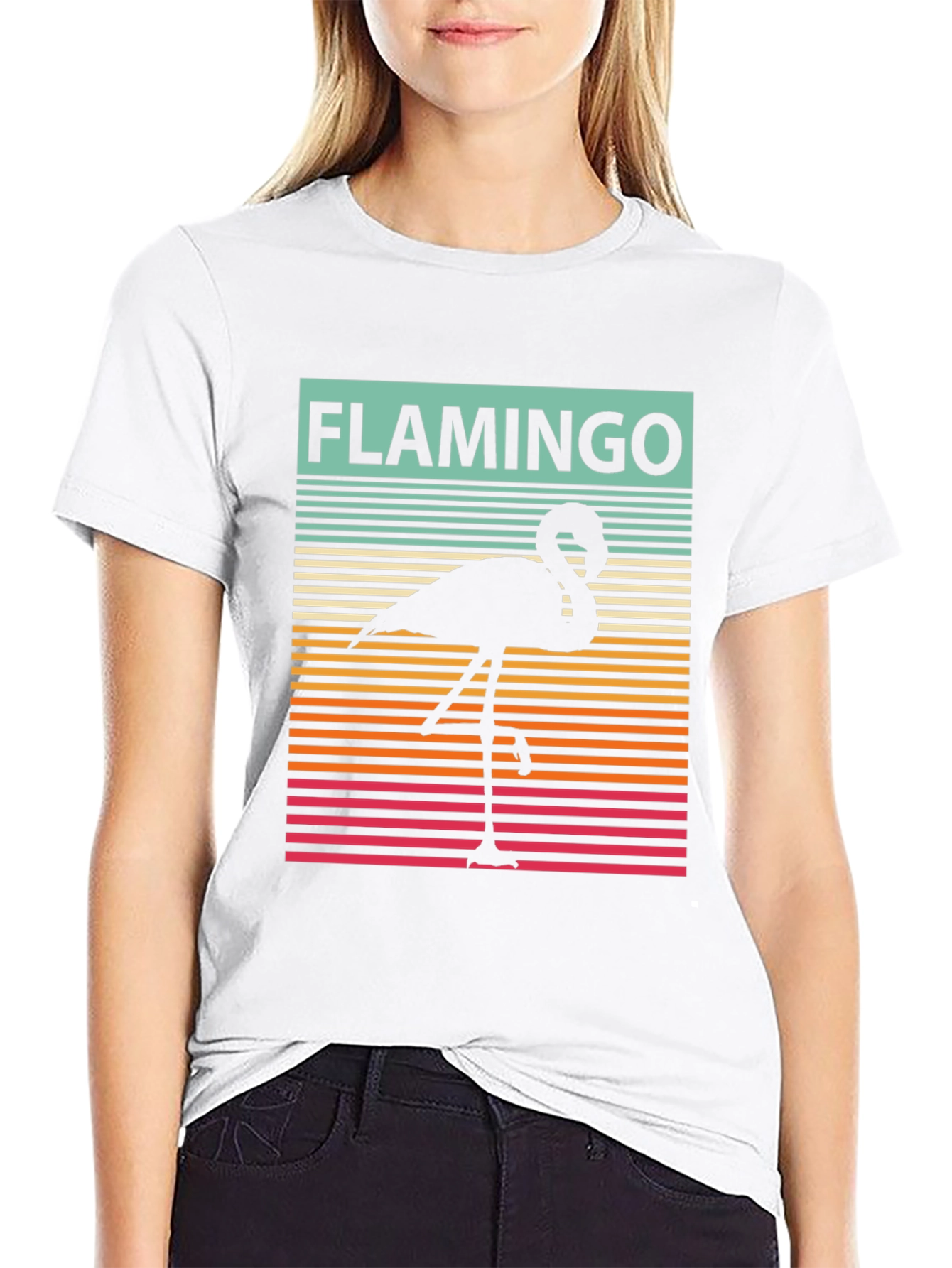 Retro Flamingo Graphic Tee