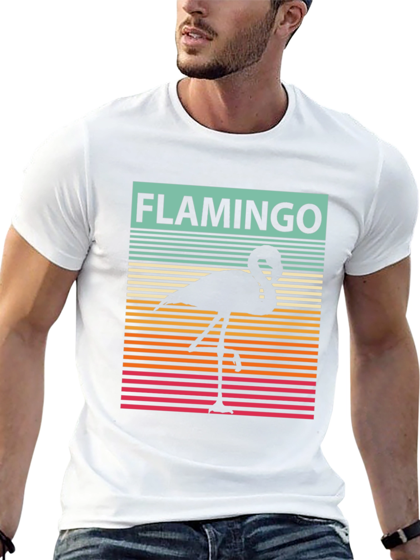 Retro Flamingo Graphic Tee