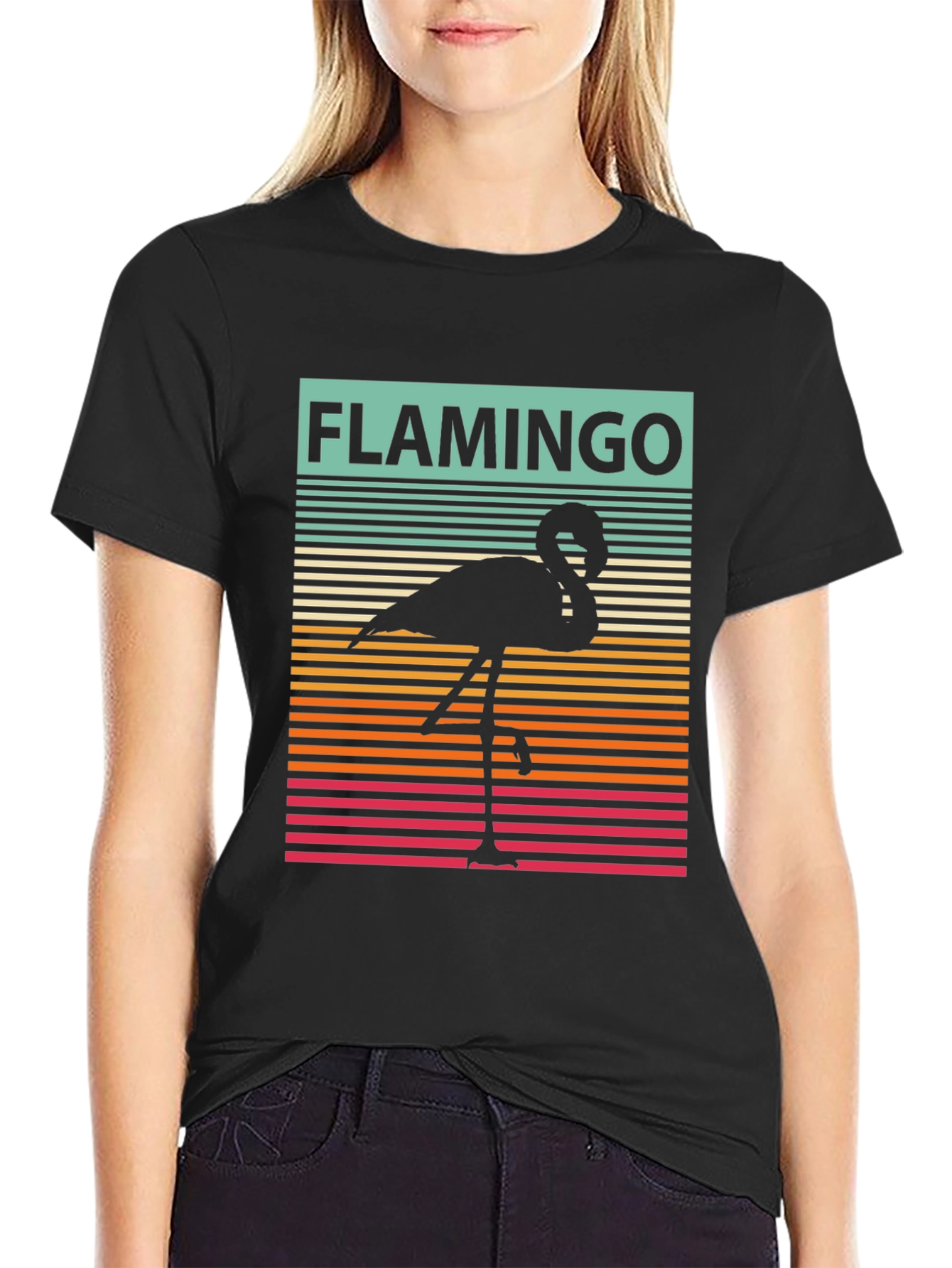 Retro Flamingo Graphic Tee
