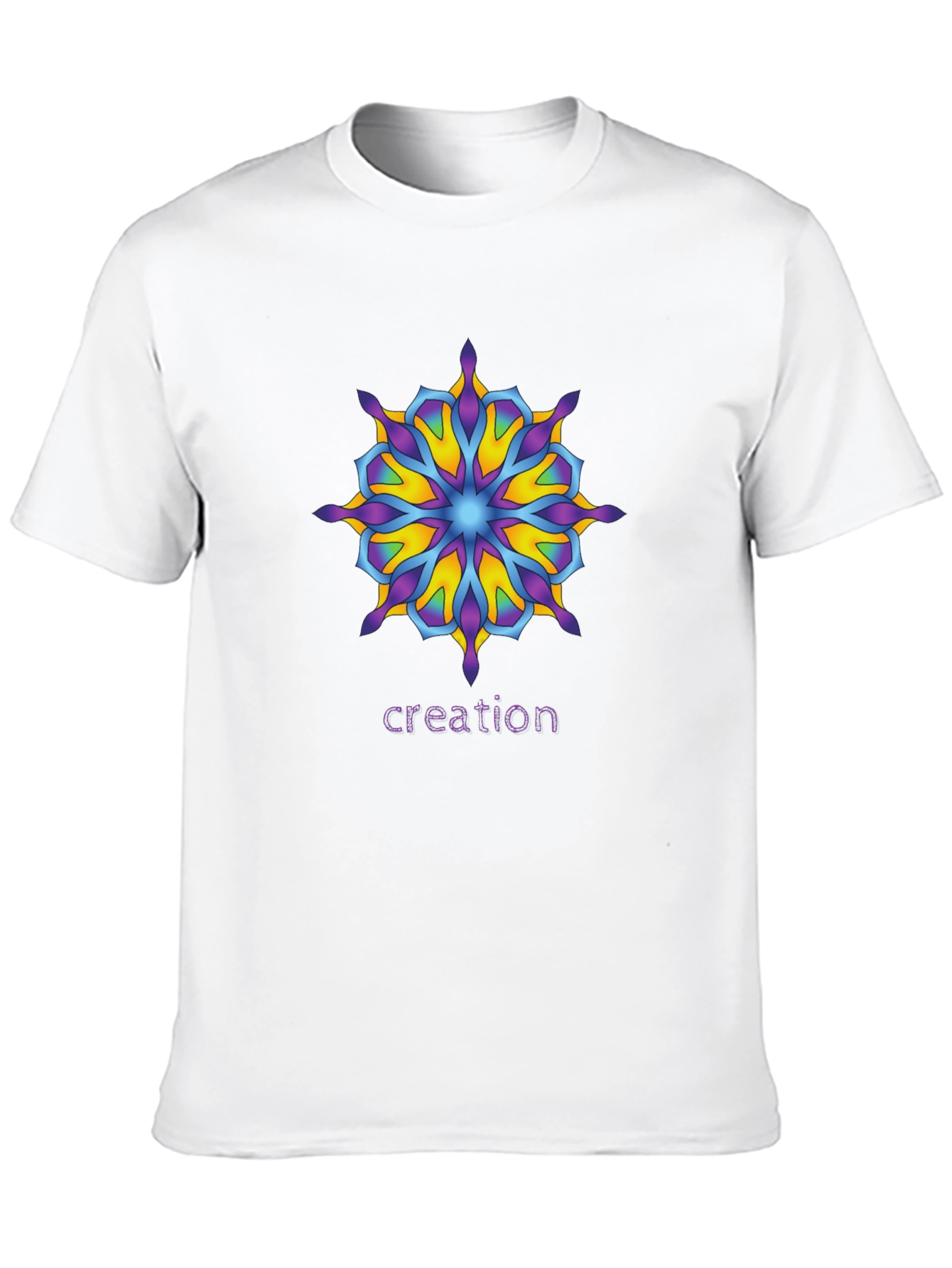 Creation Mandala T-Shirt - Unique Graphic Tee