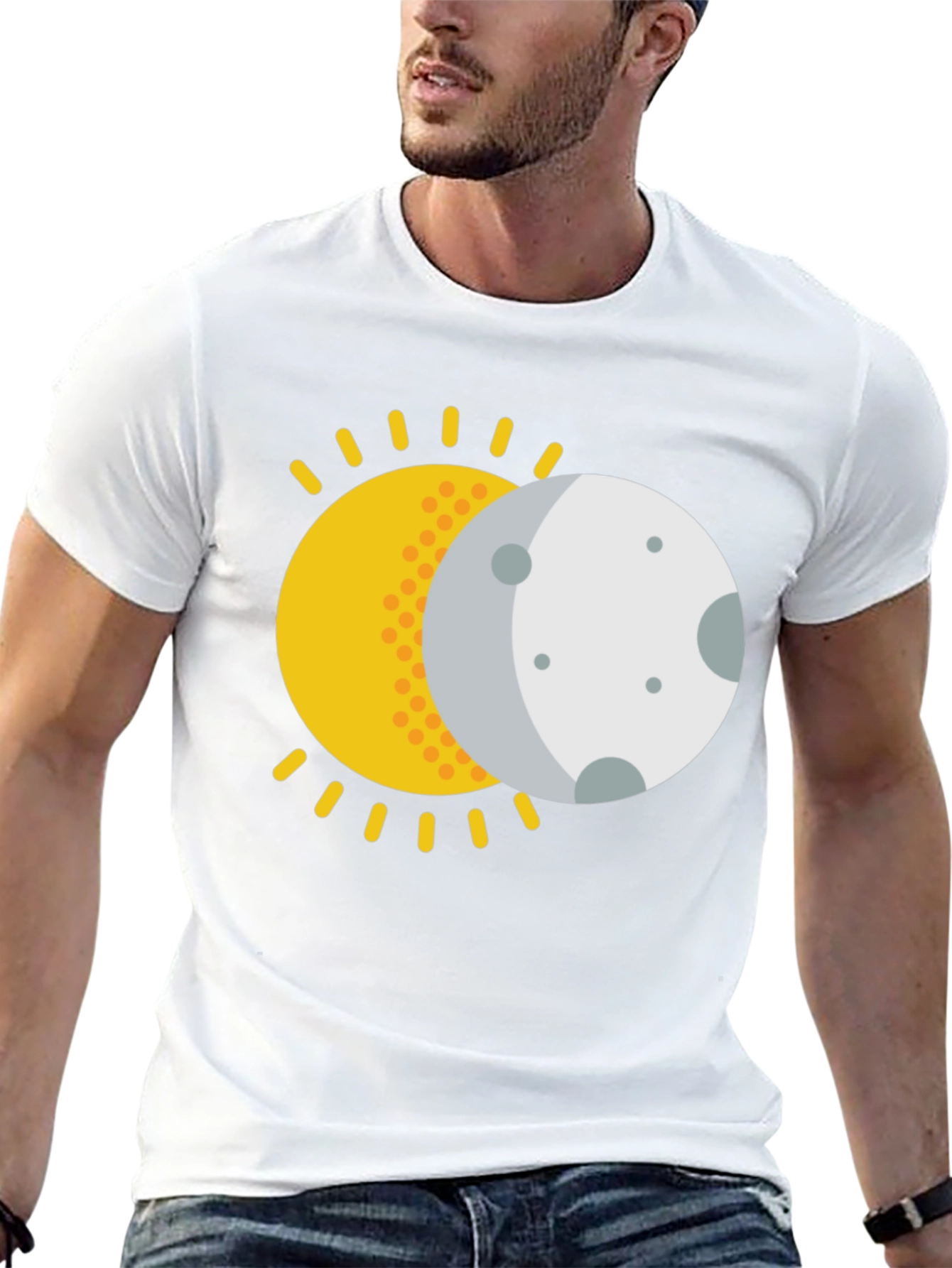 Solar Eclipse Graphic T-Shirt - Black