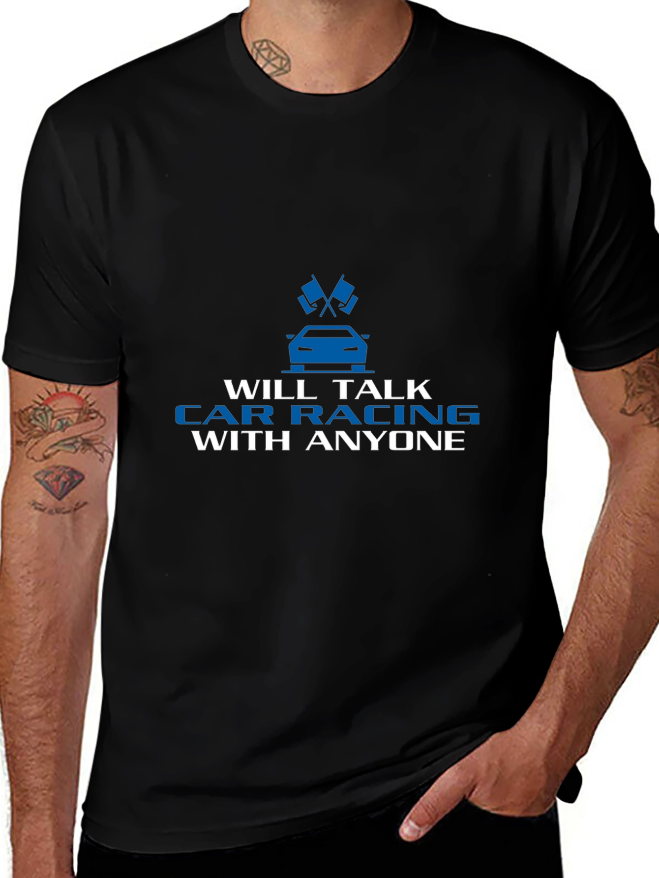 Car Racing T-Shirt - Talk Car Racing With Anyone