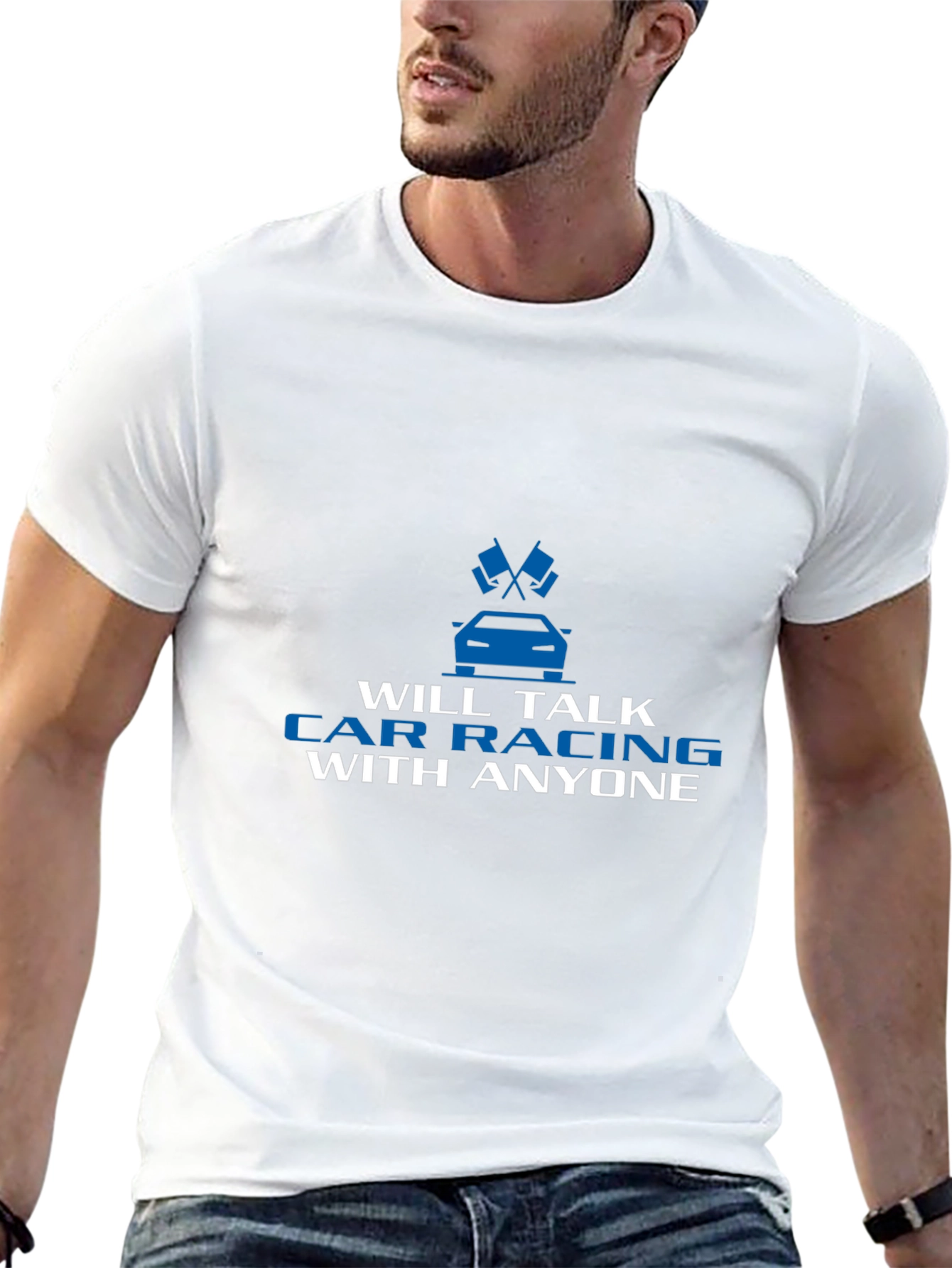 Car Racing T-Shirt - Talk Car Racing With Anyone
