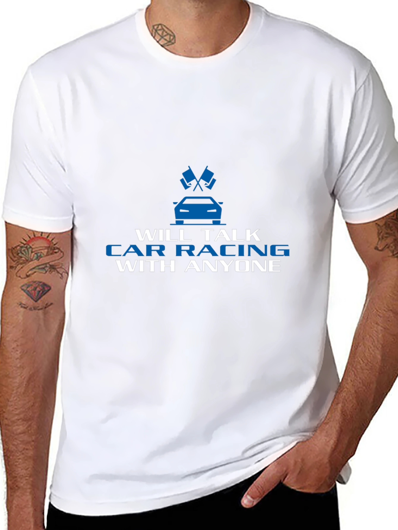 Car Racing T-Shirt - Talk Car Racing With Anyone