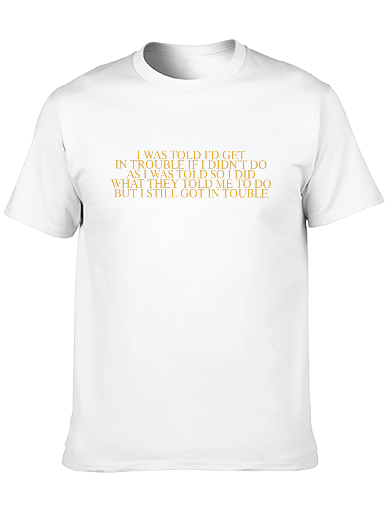 Trouble Told Black T-Shirt - Sarcastic Tee