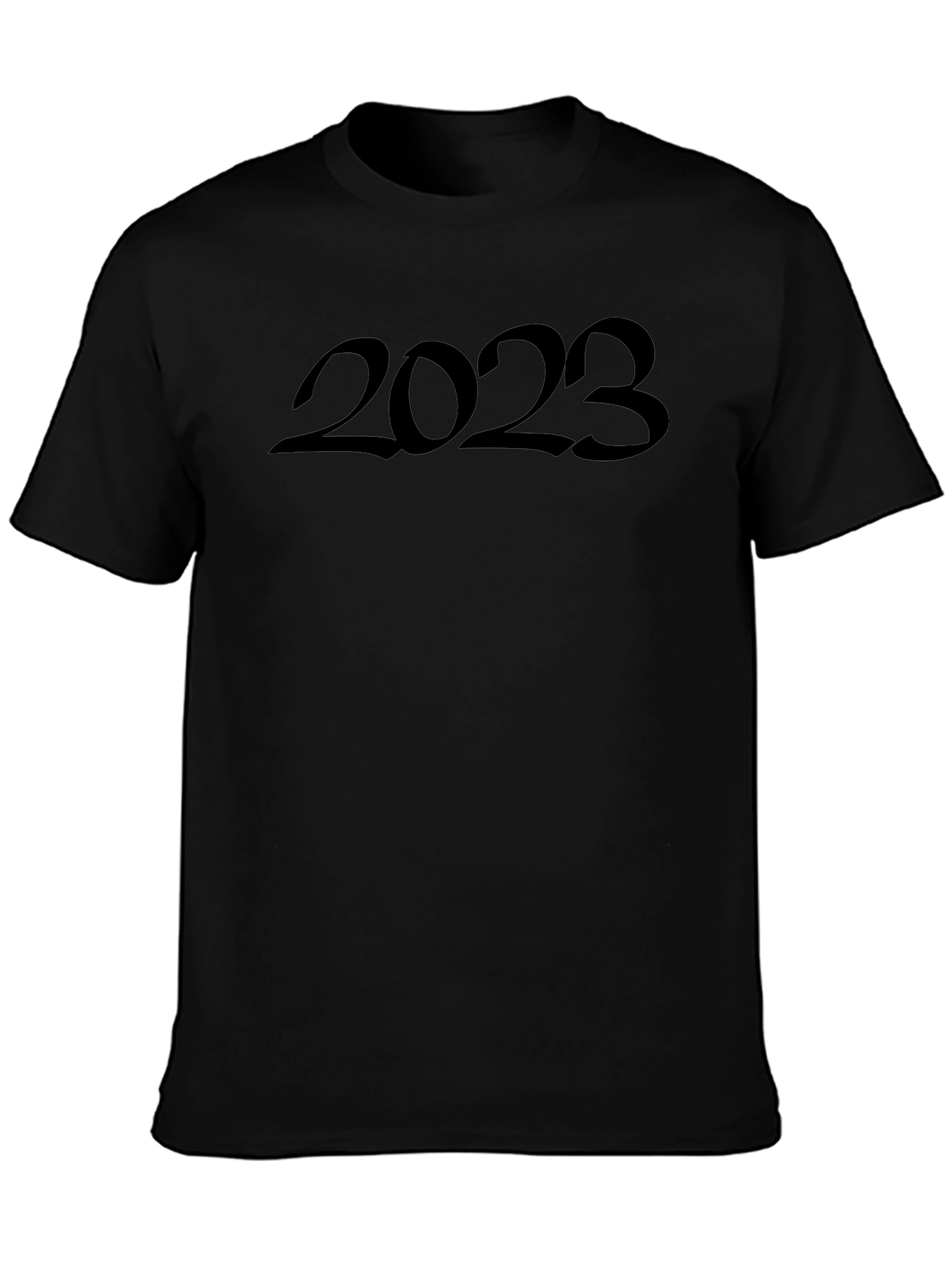 2023 Graphic Tee - Trendy Black T-Shirt
