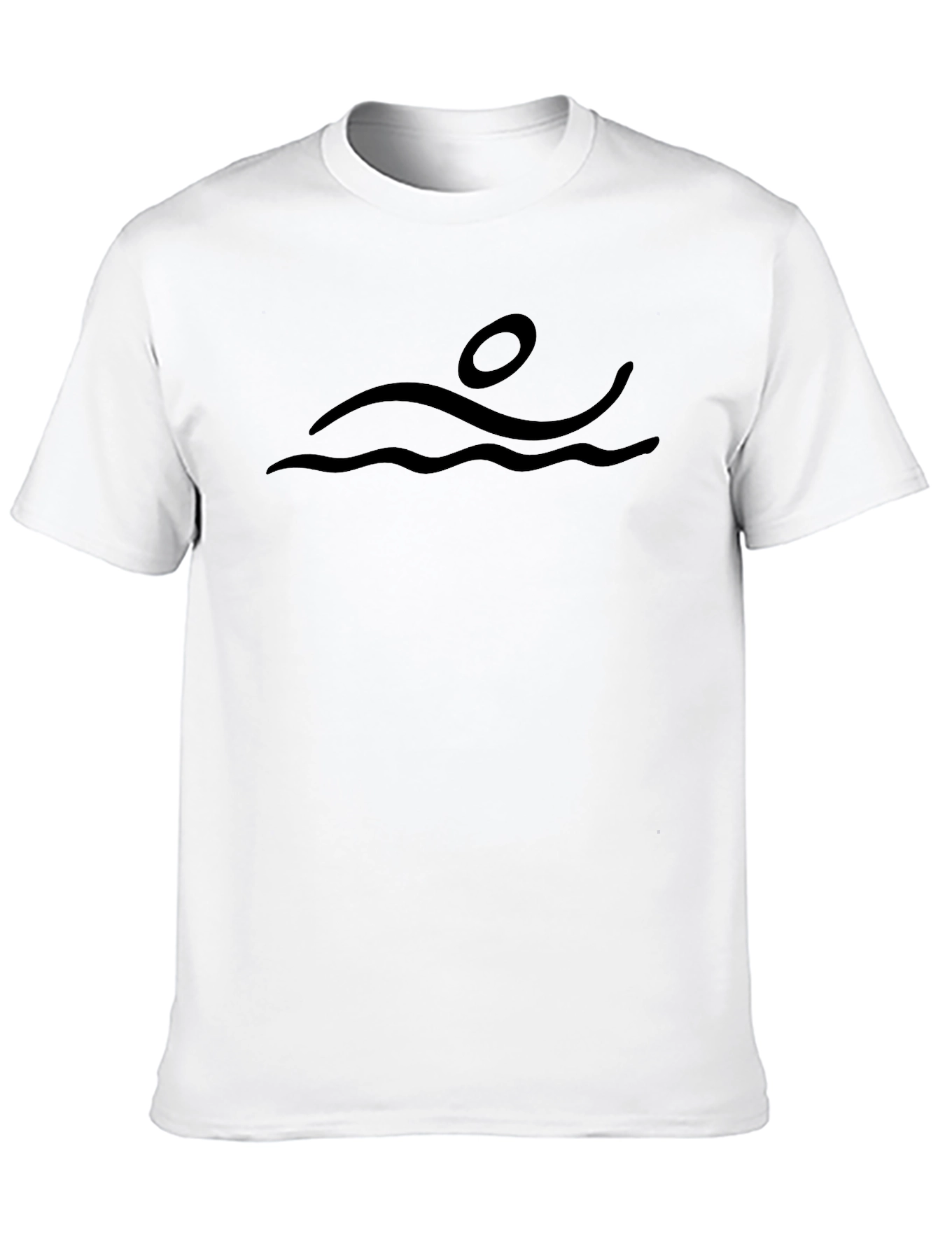 Swimmer Graphic Tee - Black