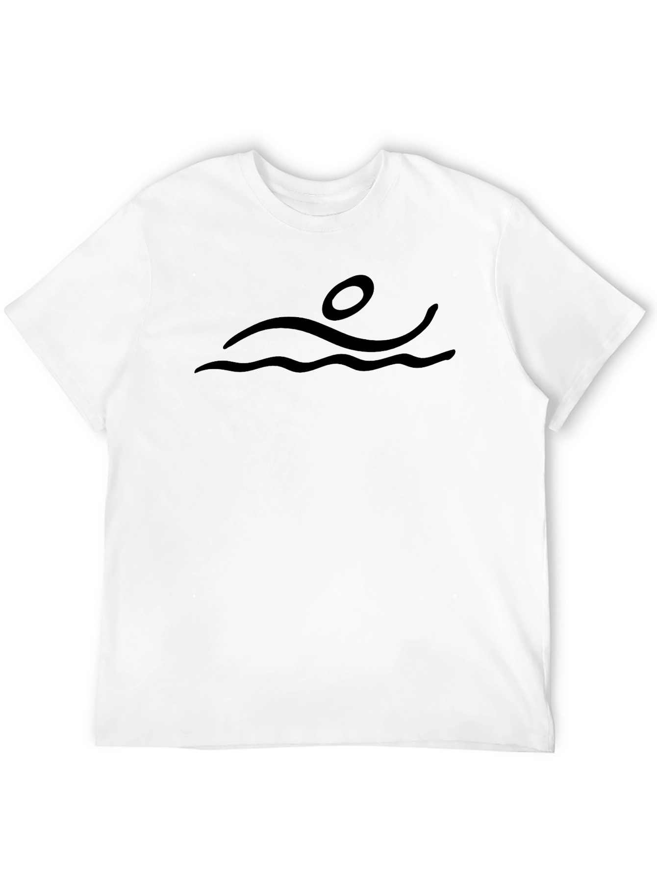 Swimmer Graphic Tee - Black