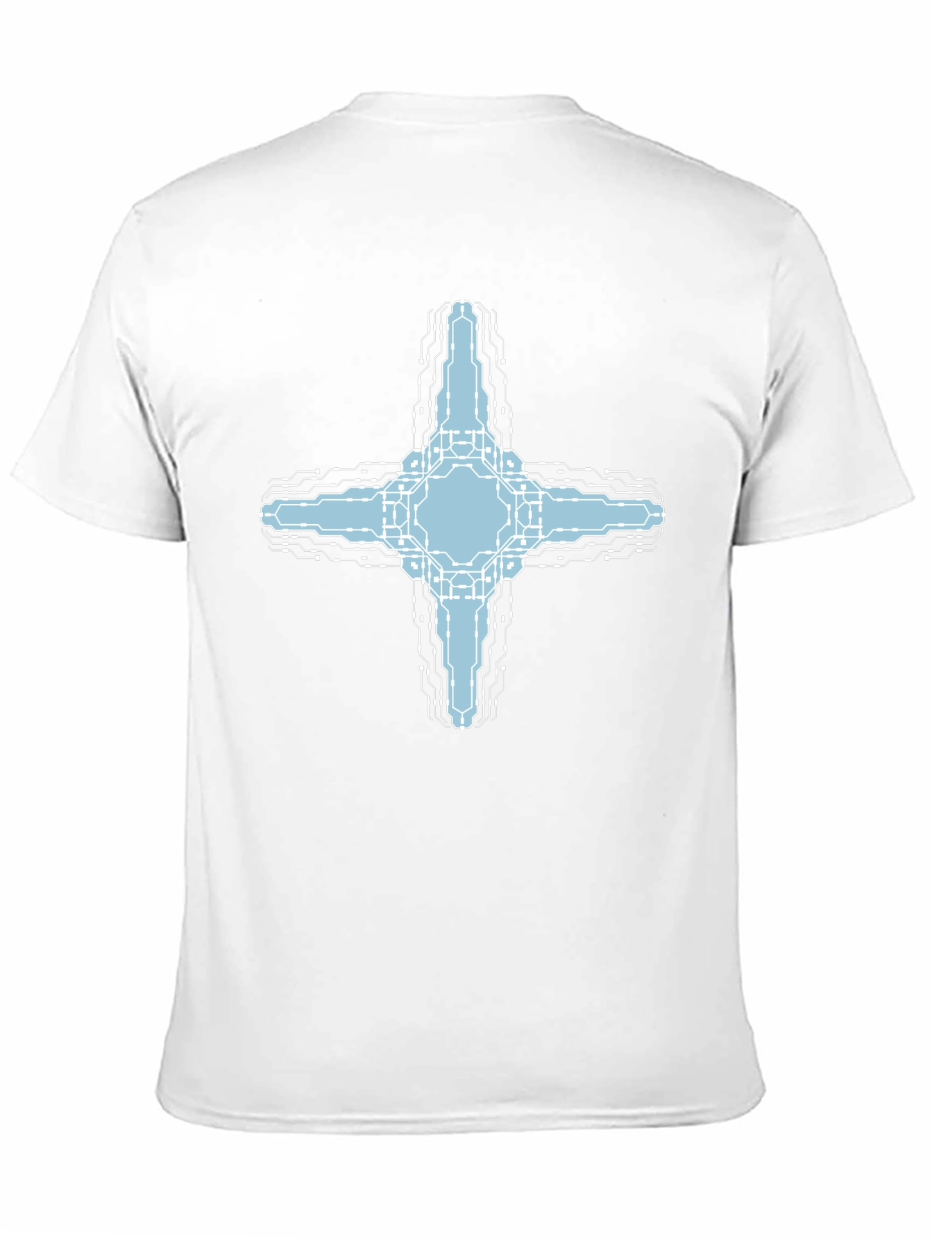 Cybernetic Cross T-Shirt - Tech Inspired Graphic Tee