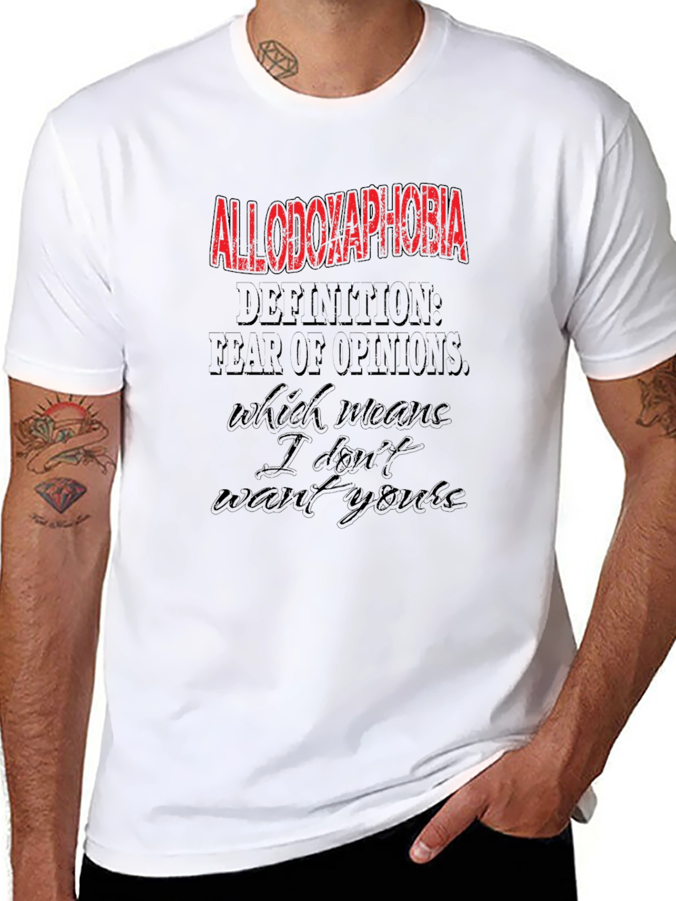 Allodoxaphobia Graphic Tee - Fear of Opinions T-Shirt