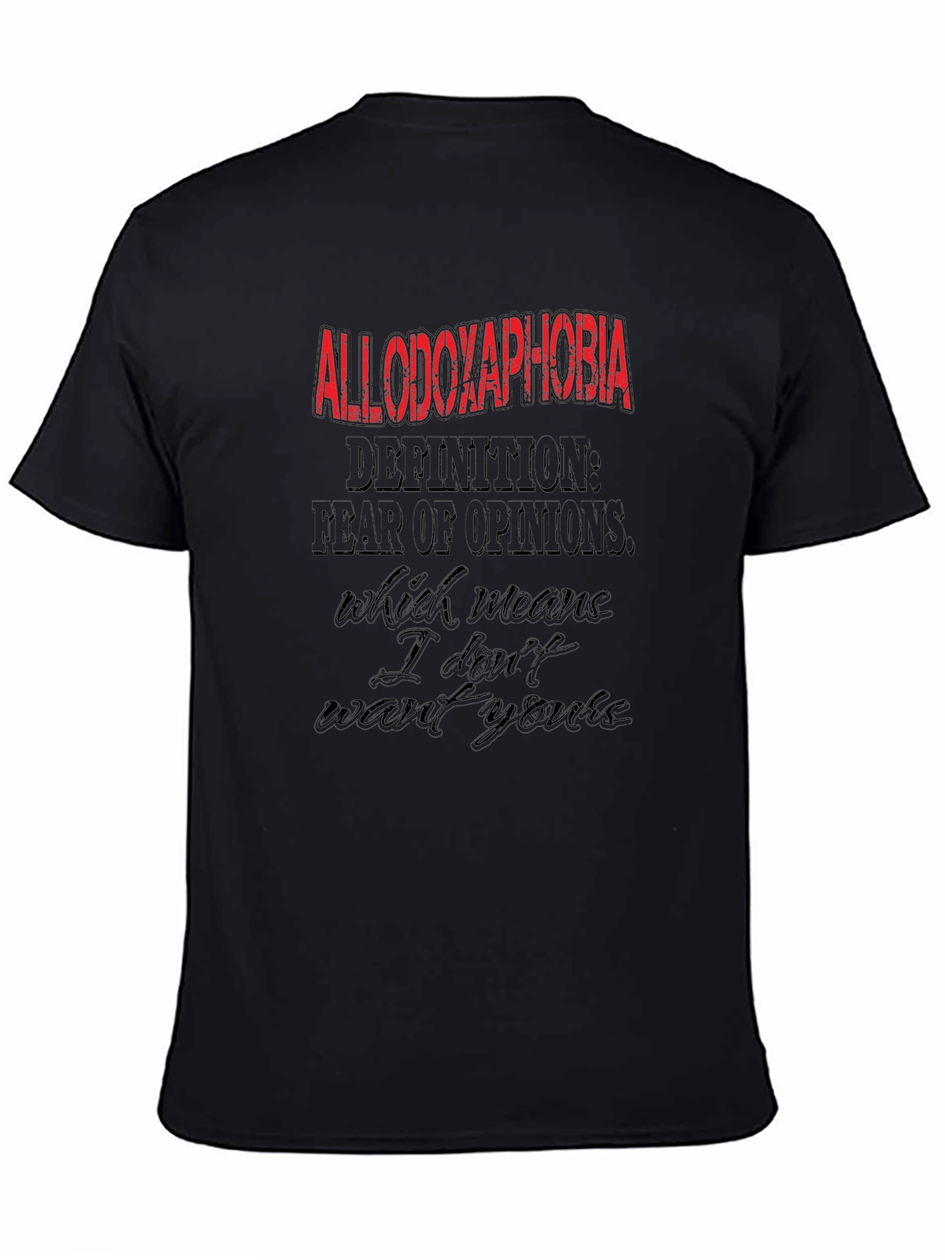 Allodoxaphobia Graphic Tee - Fear of Opinions T-Shirt