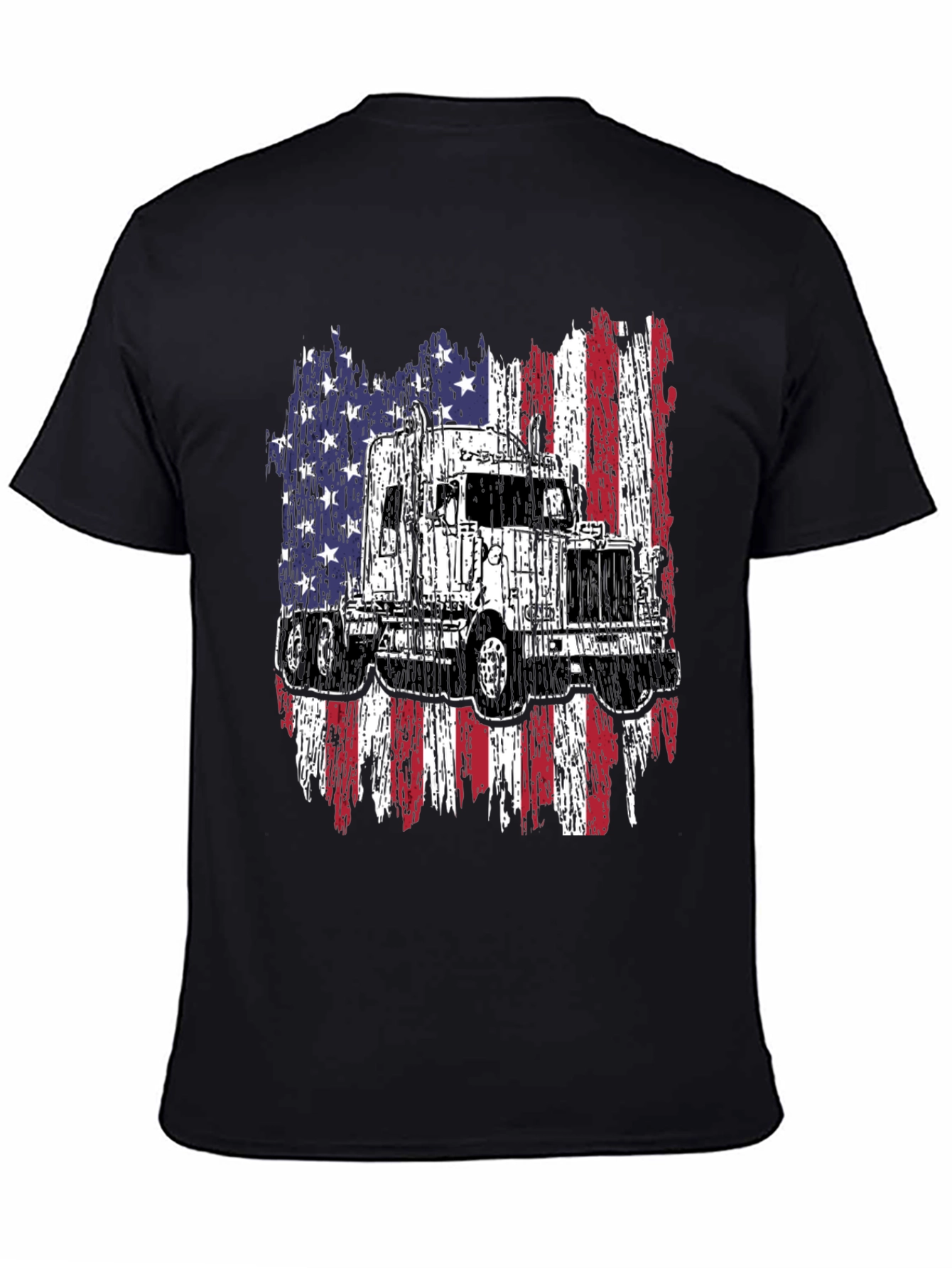 Truck American Flag Graphic Tee