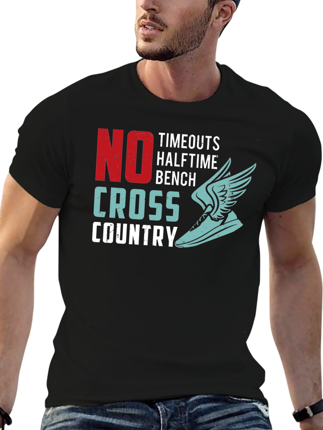 Cross Country Runner T-Shirt - No Timeouts
