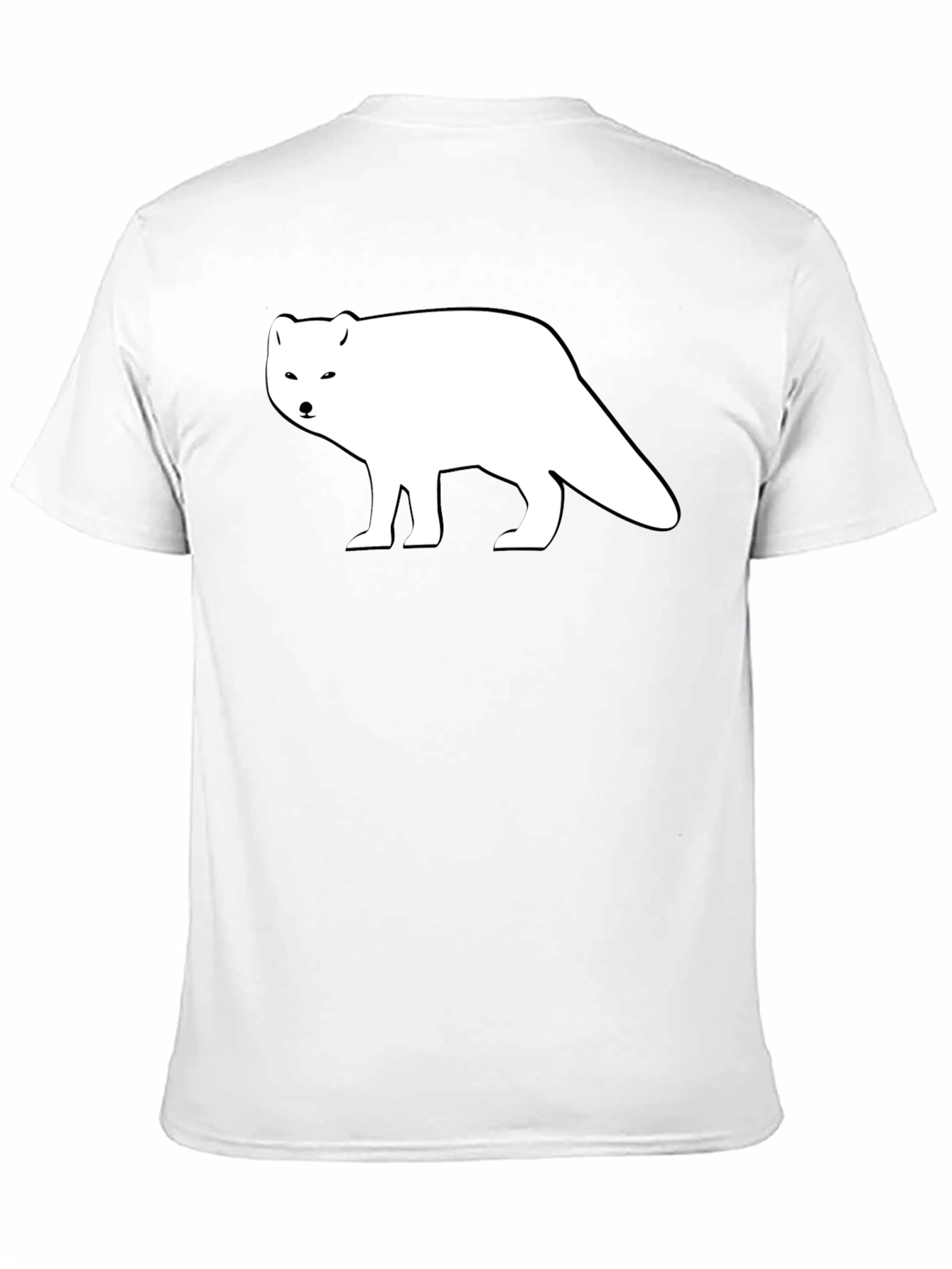 Arctic Fox Graphic Tee - Black Cotton Shirt