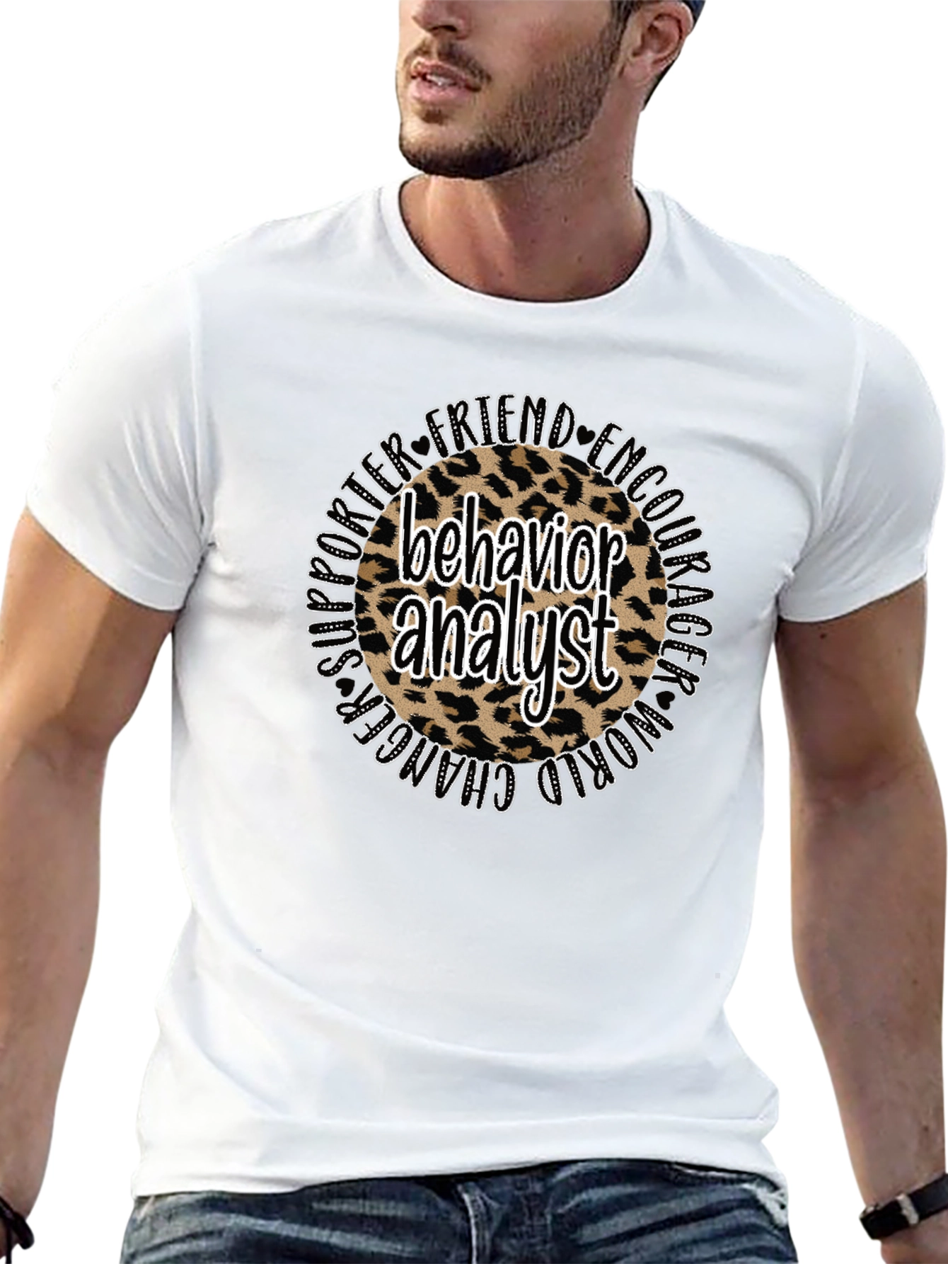Behavior Analyst Leopard Print T-Shirt